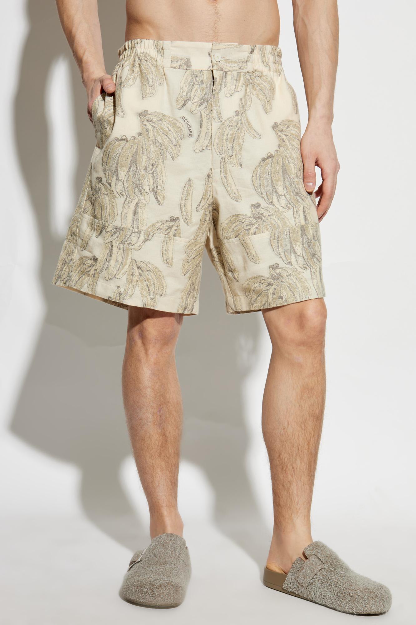 Jacquemus Aloe Bermuda Shorts In Beige