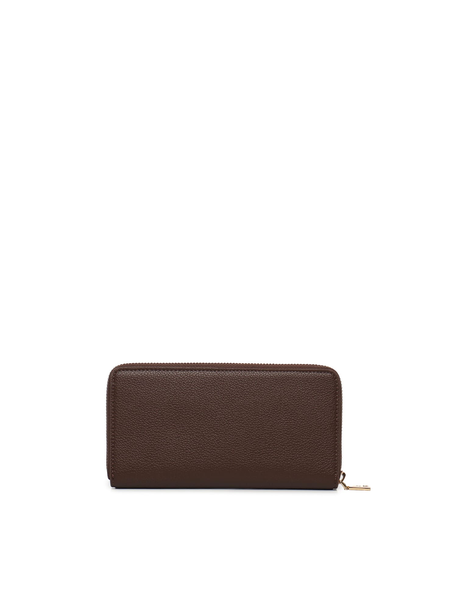 Love Moschino Logo Zip-around Wallet In Brown