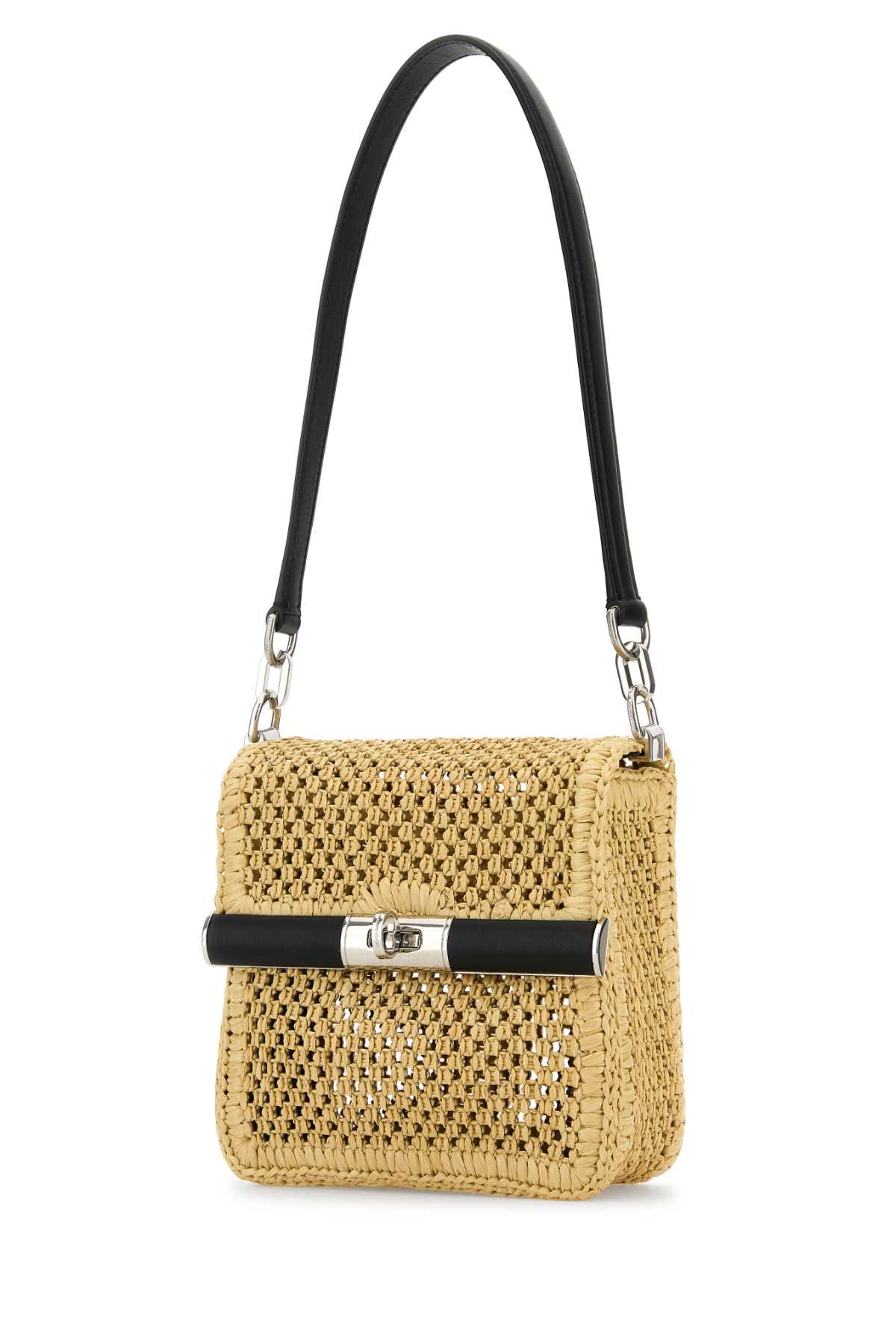 Dolce & Gabbana Rectangular Woven Top Handle Shoulder Bag In Brown