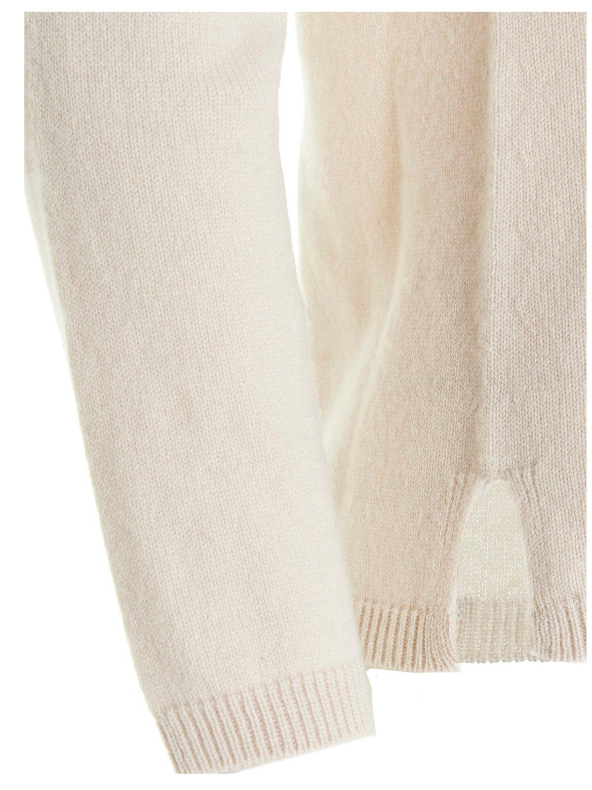 Shop 's Max Mara Giose Knitted Sweater In Bianco