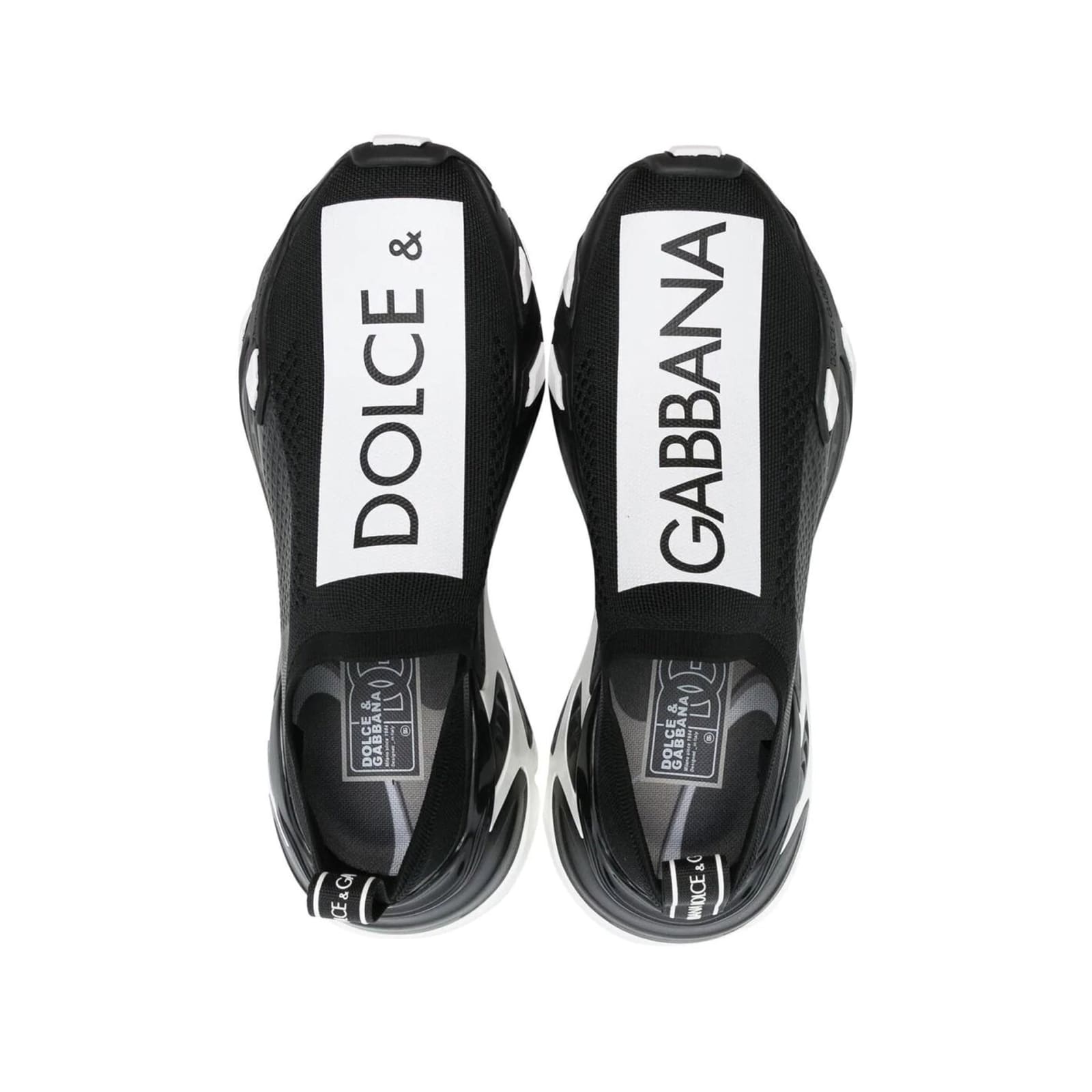 Shop Dolce & Gabbana Logo Sneakers In Black