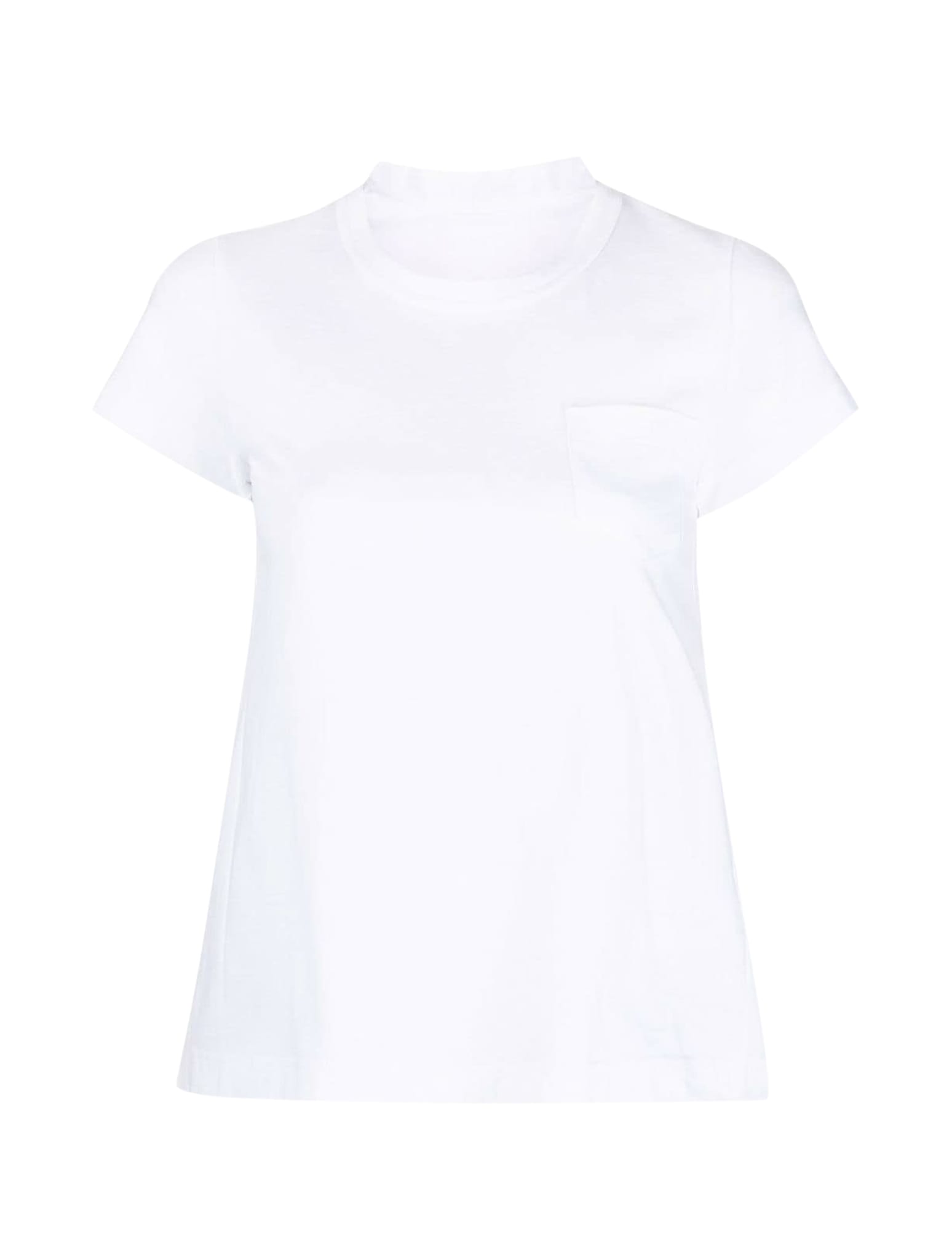 Shop Sacai Cotton T-shirt In White