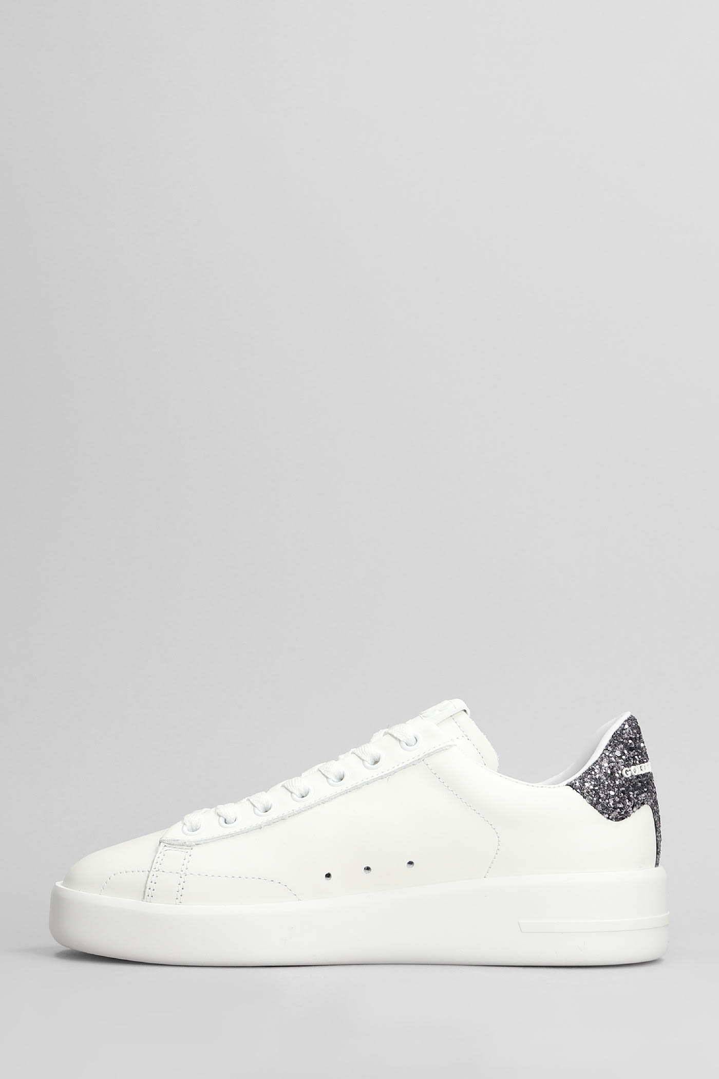 Shop Golden Goose Pure Star Sneakers In White Leather