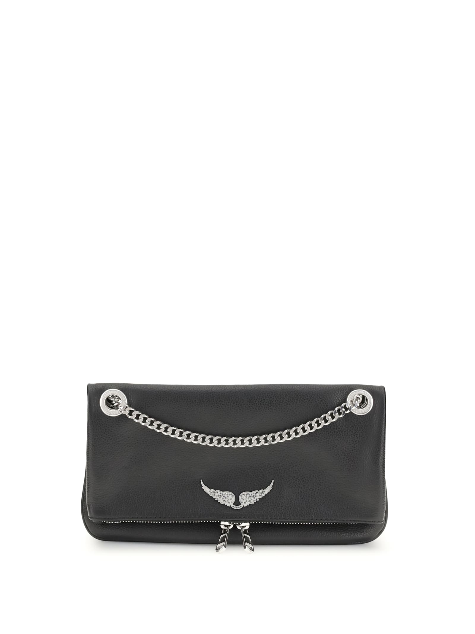 Zadig & Voltaire Rock Ii Shoulder Bag In Black