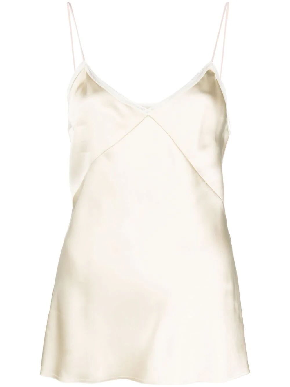 Shop N°21 Thin Straps Top In Butter