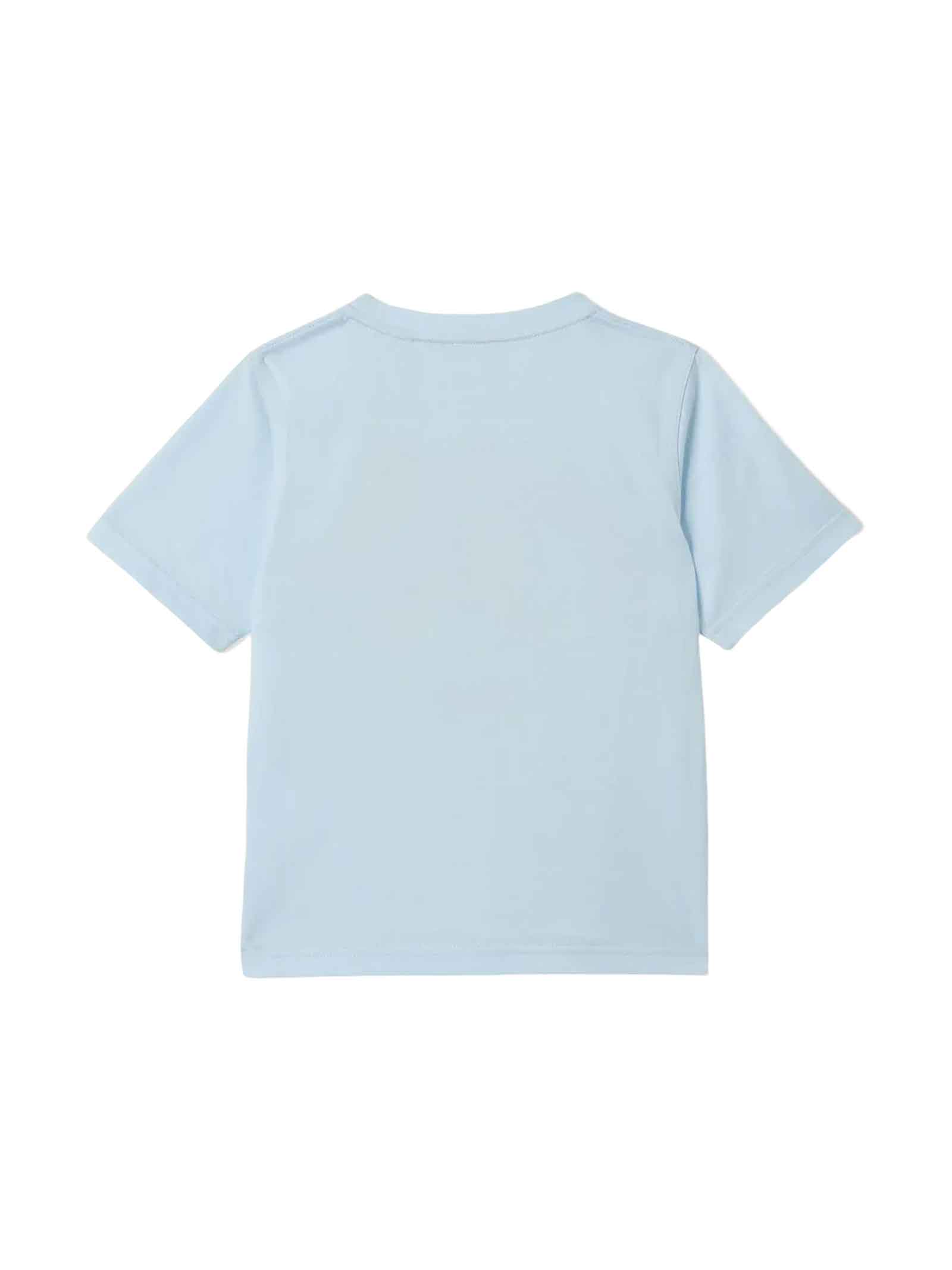 Shop Burberry Light Blue T-shirt Boy