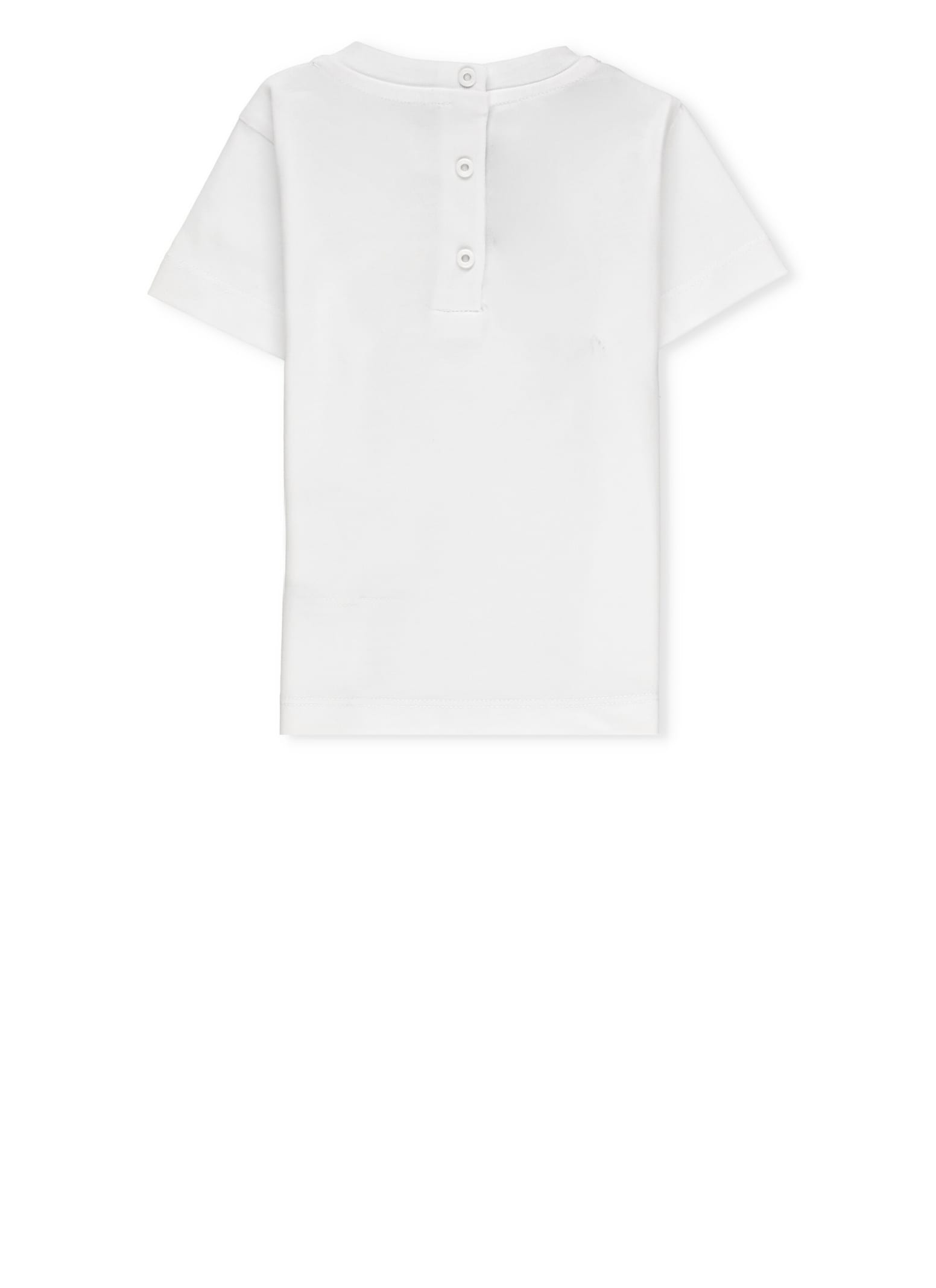 Shop Balmain Logoed T-shirt In White