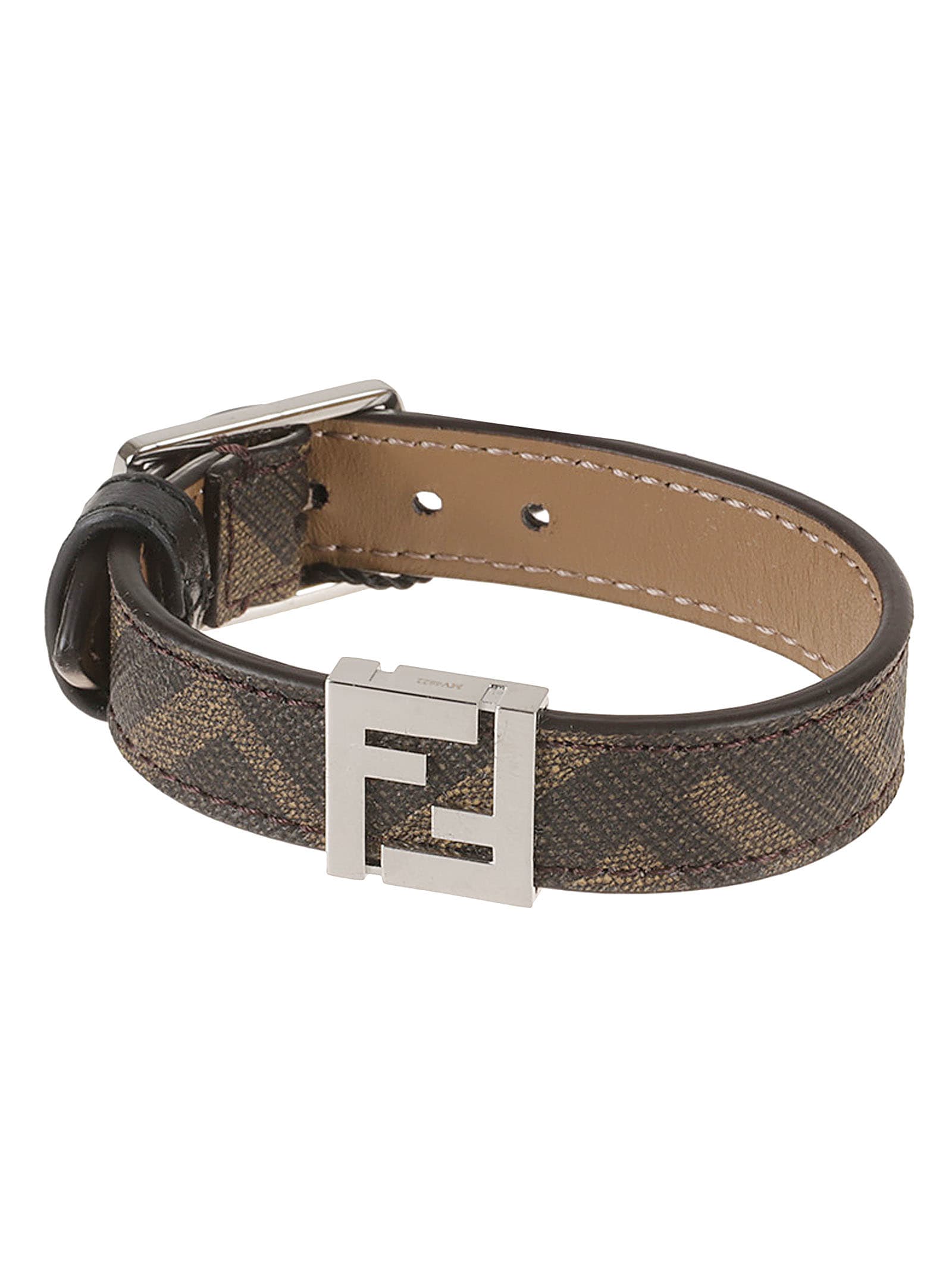 Fendi Ff Logo Plaque Bracelet