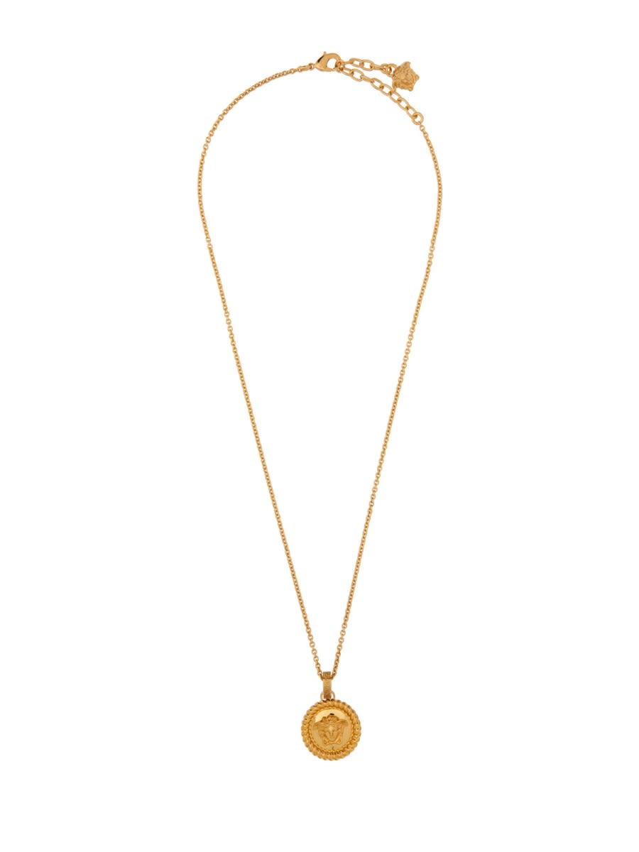 Versace Jellyfish Necklace In Gold