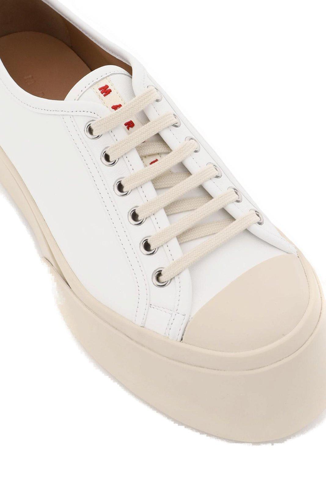Shop Marni Pablo Chunky Sole Sneakers In White