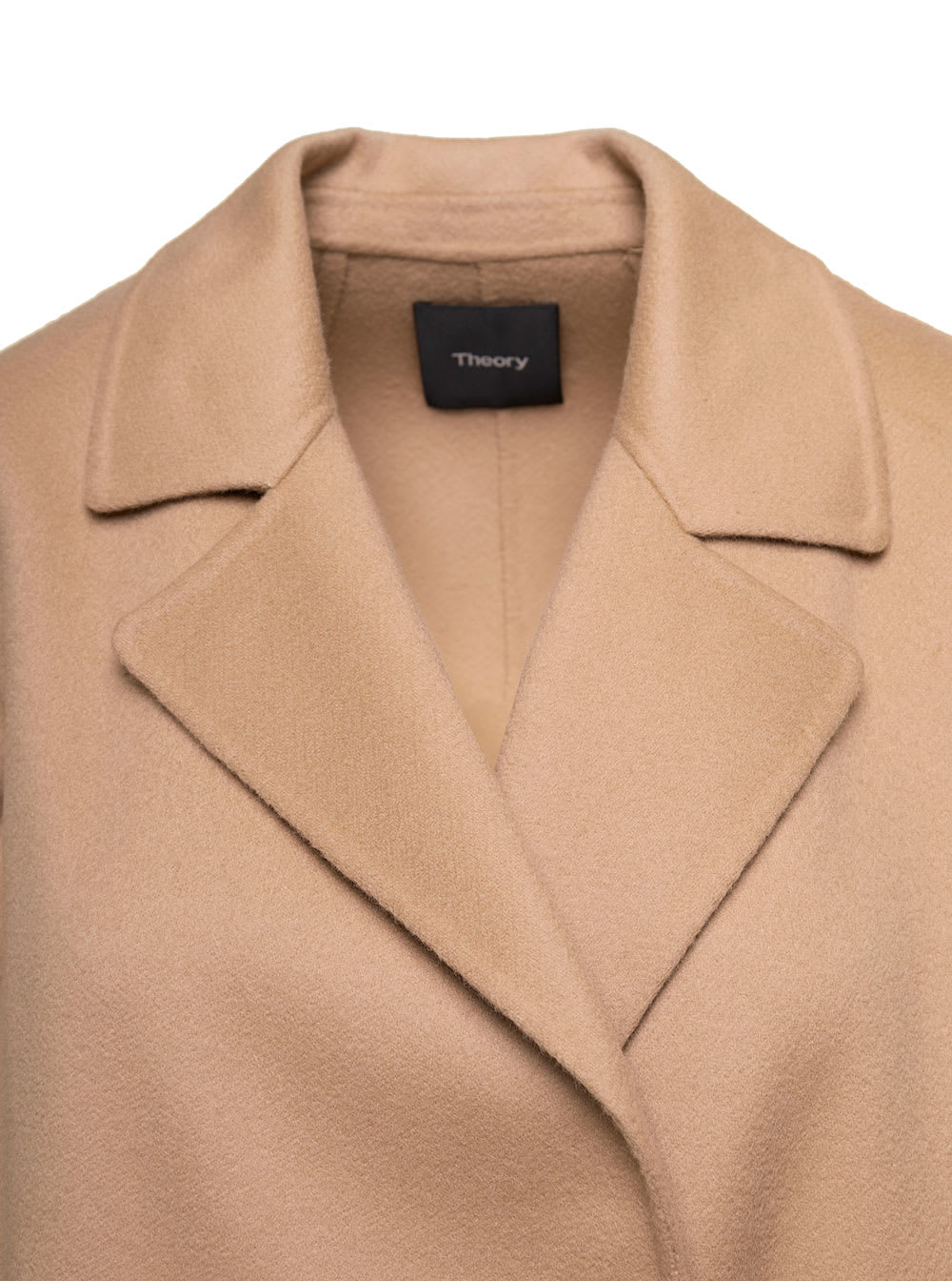 Shop Theory Clairene Beige Jacket With Notched Revers In Wool And Cashmere Woman