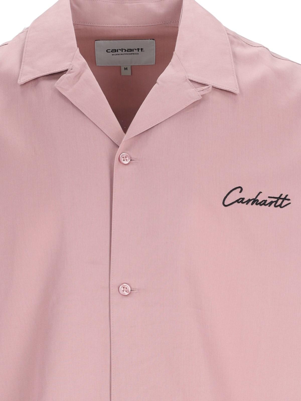 Shop Carhartt Delray Shirt In Glassy Pink/black