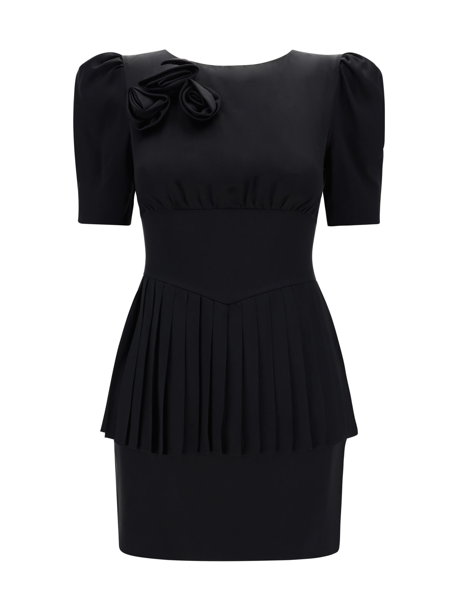 Shop Alessandra Rich Mini Dress In Black