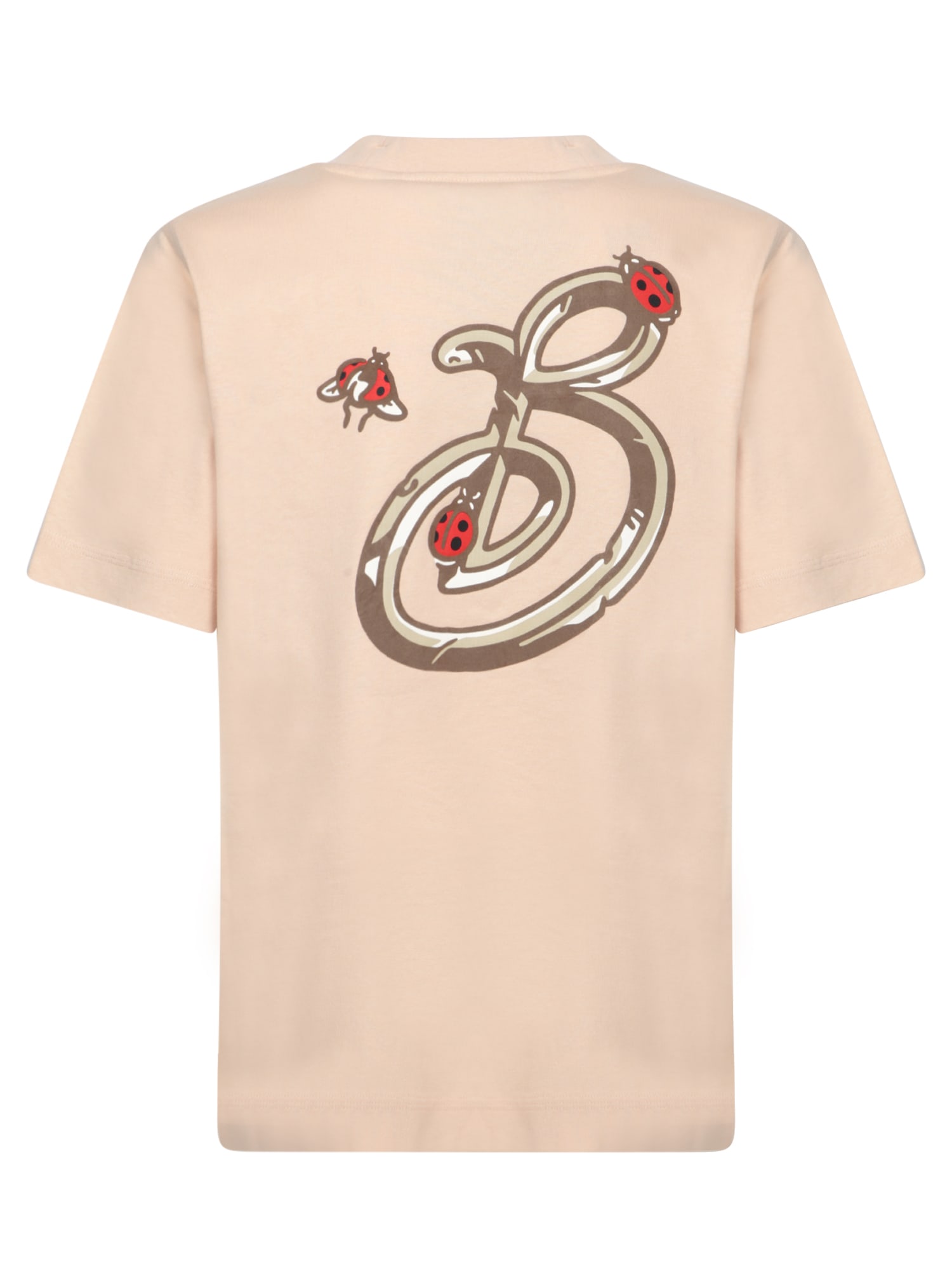 Burberry Ladybug Logo T-shirt In Beige