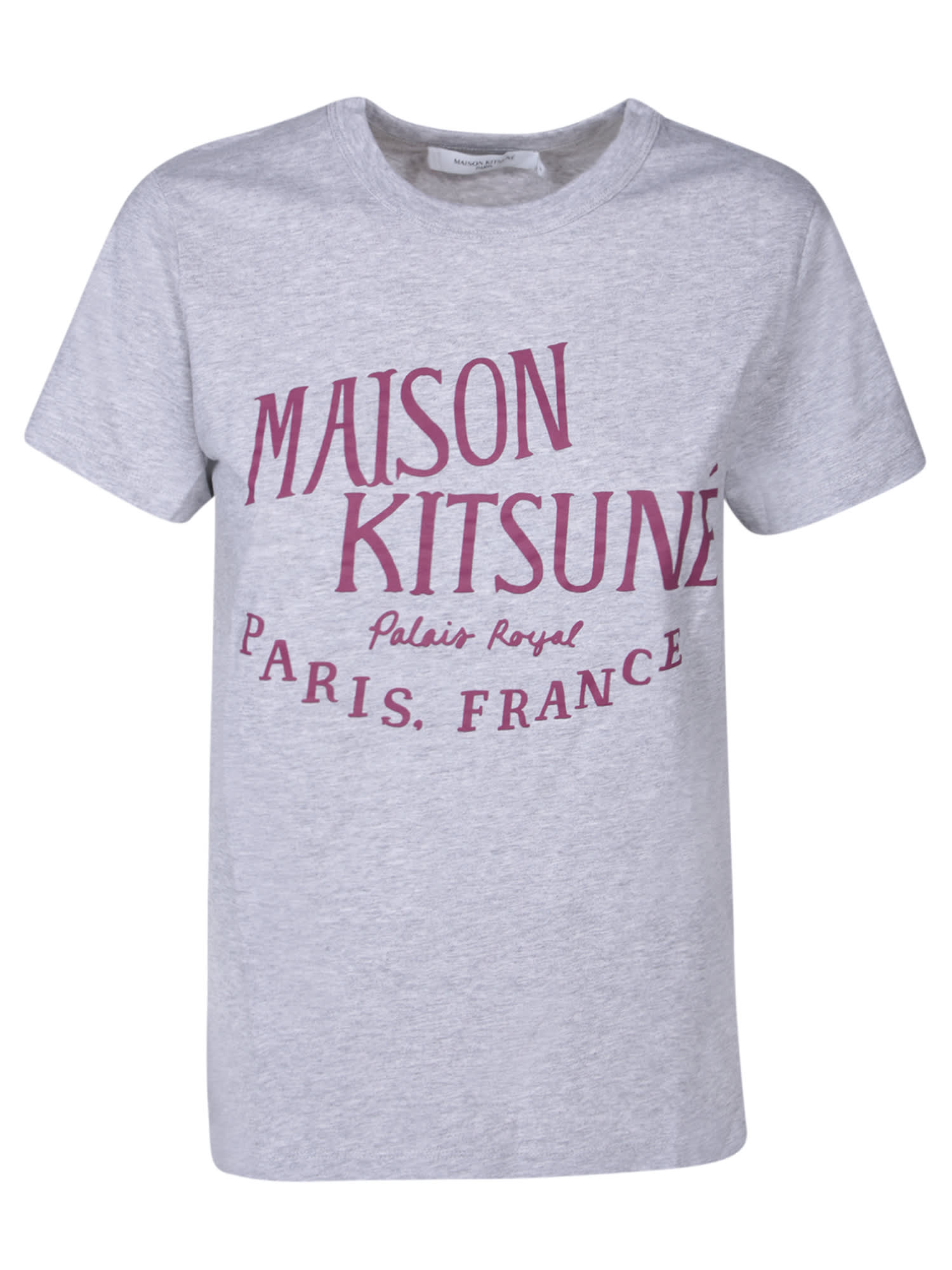 Maison Kitsuné Logo-print T-shirt Grey