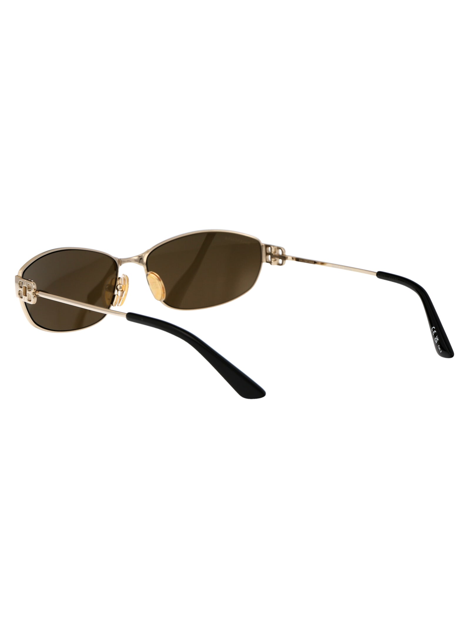 Shop Balenciaga Bb0336s Sunglasses In 003 Gold Gold Bronze