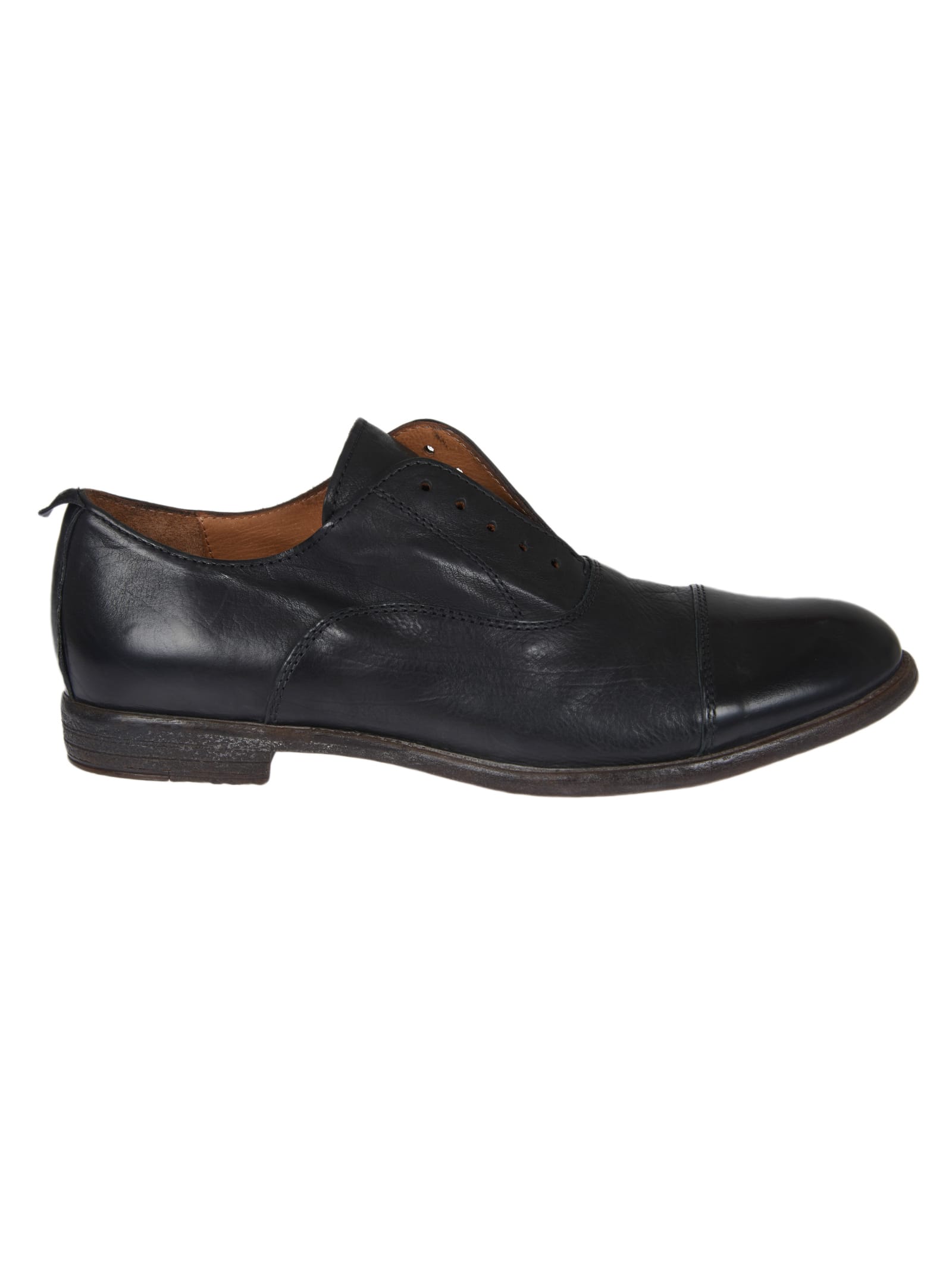 Moma Black Leather Shoes