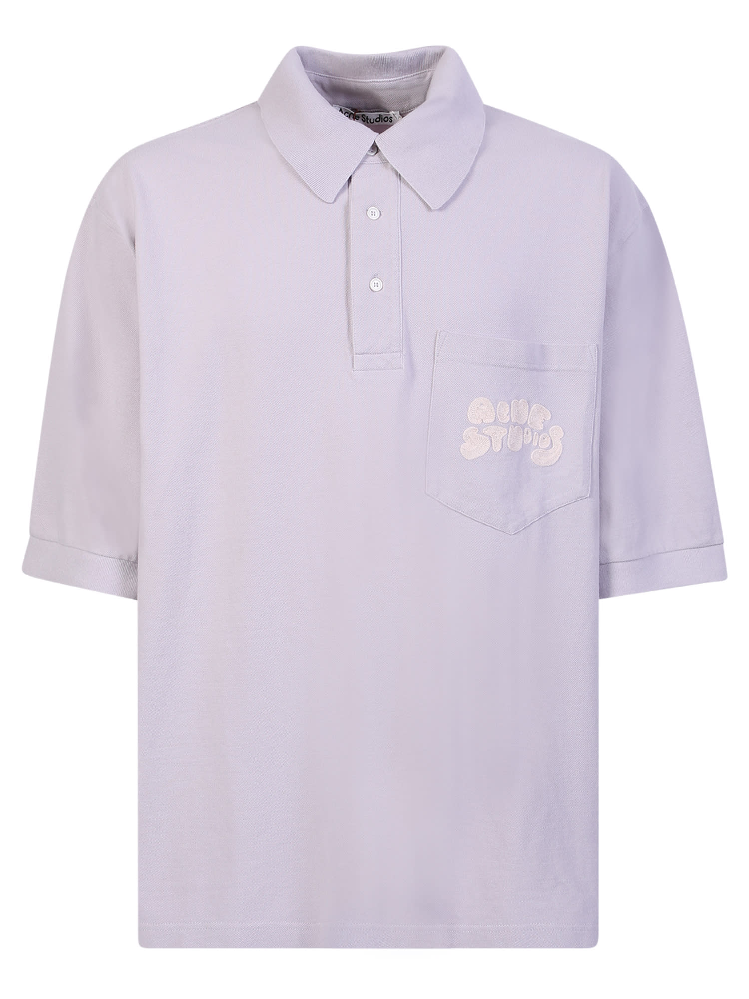 Acne Studios Embroidered-logo Polo Shirt
