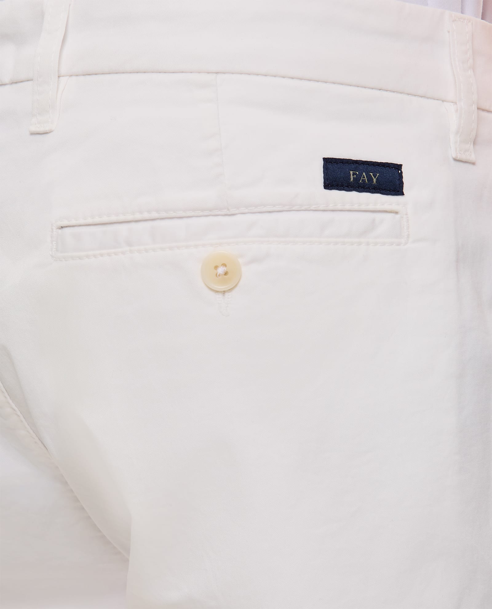 Shop Fay Classic Capri Pants In White