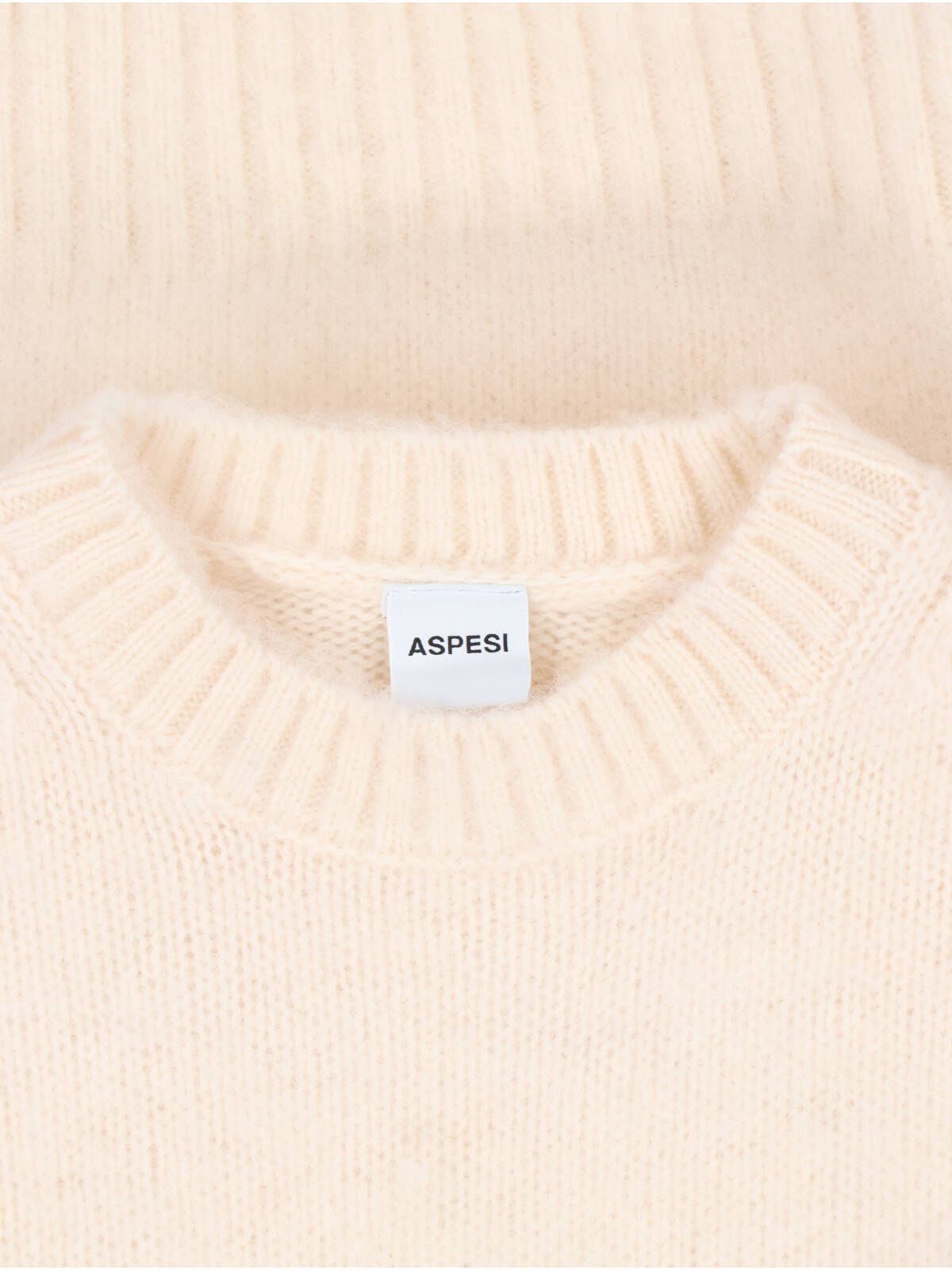 Shop Aspesi M183 Sweater In Crema