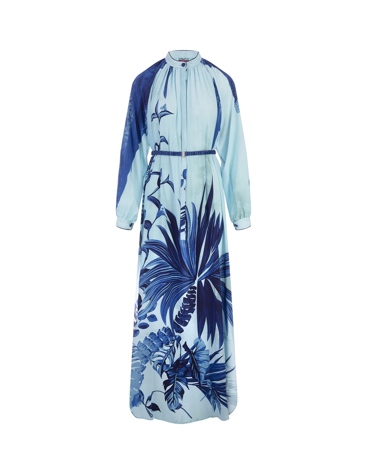 F.r.s For Restless Sleepers Flowers Blue Arione Long Dress