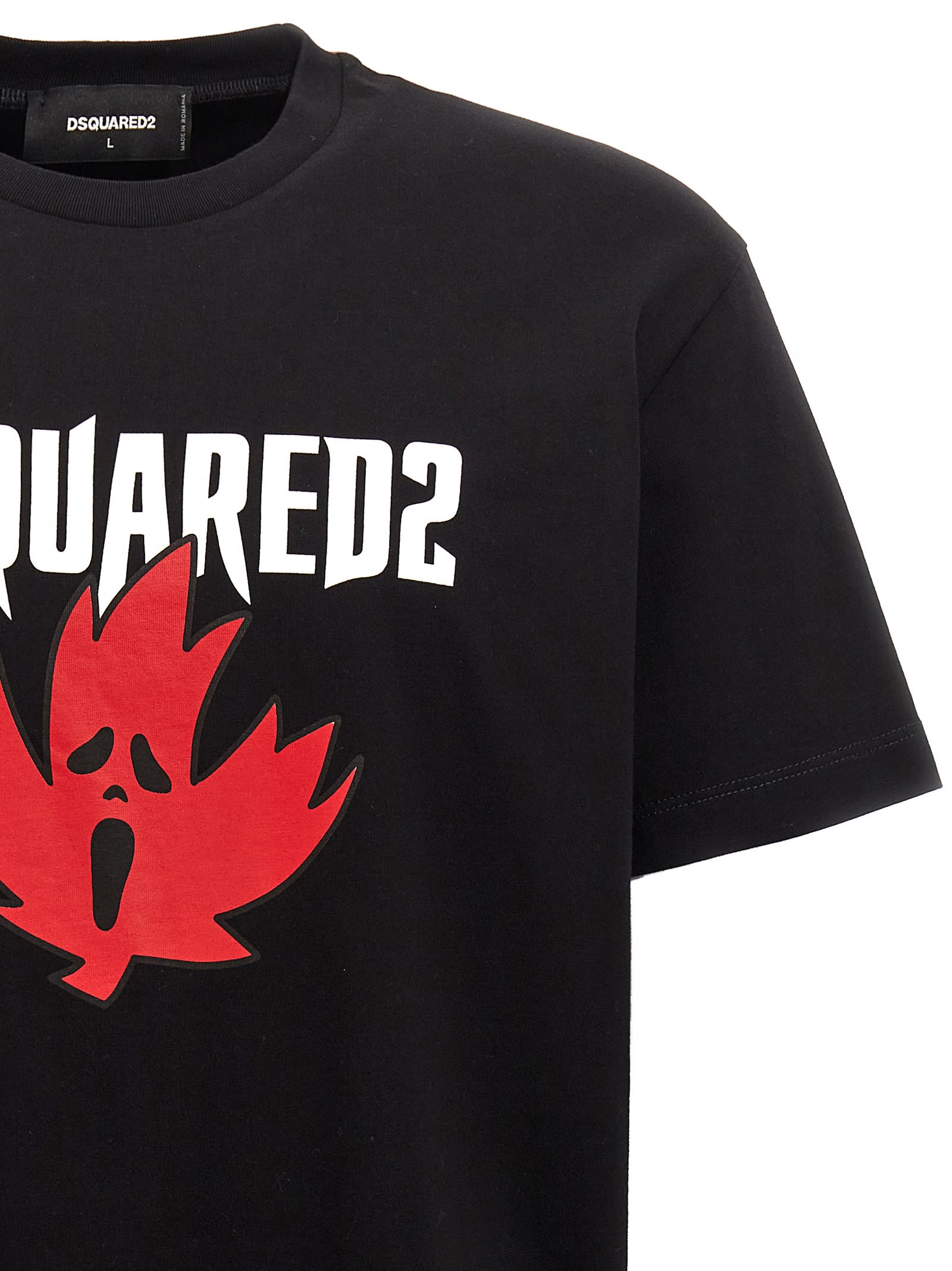 Shop Dsquared2 Logo Print T-shirt In Black