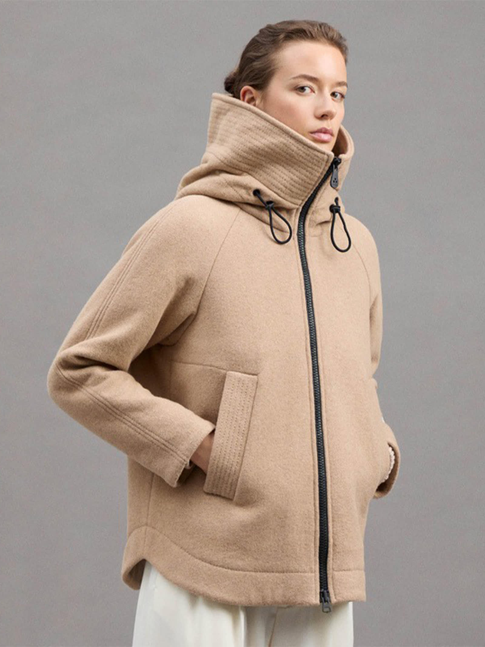 Shop Peuterey Olafur Wool Coat In Cammello