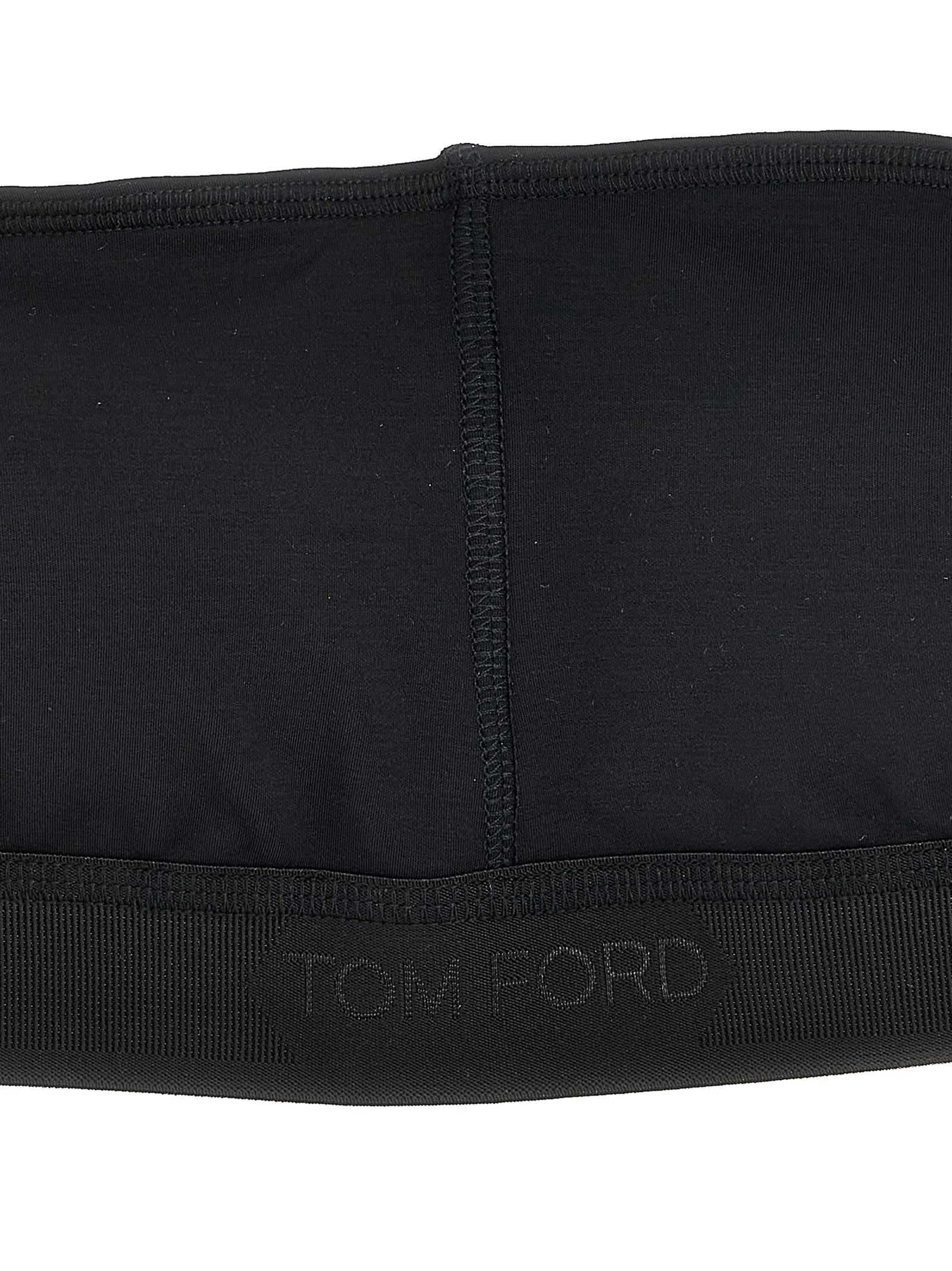 Tom Ford Band Bra Intimo Black In Black