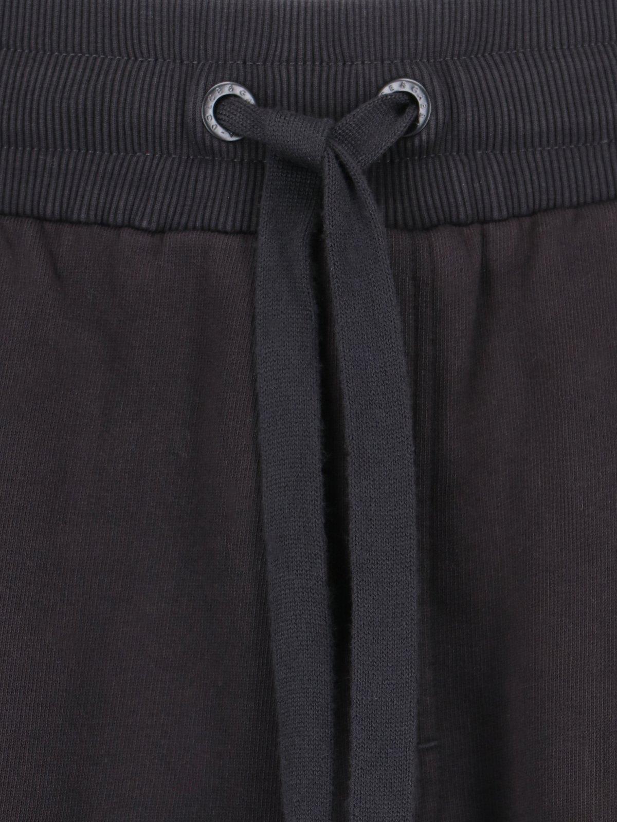 Shop Dolce & Gabbana Branded Tag Jersey Jogging Pants In Black