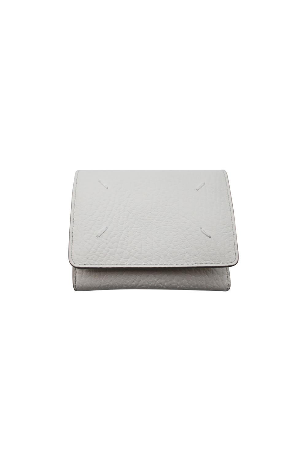 Shop Maison Margiela White Tri Fold Wallet