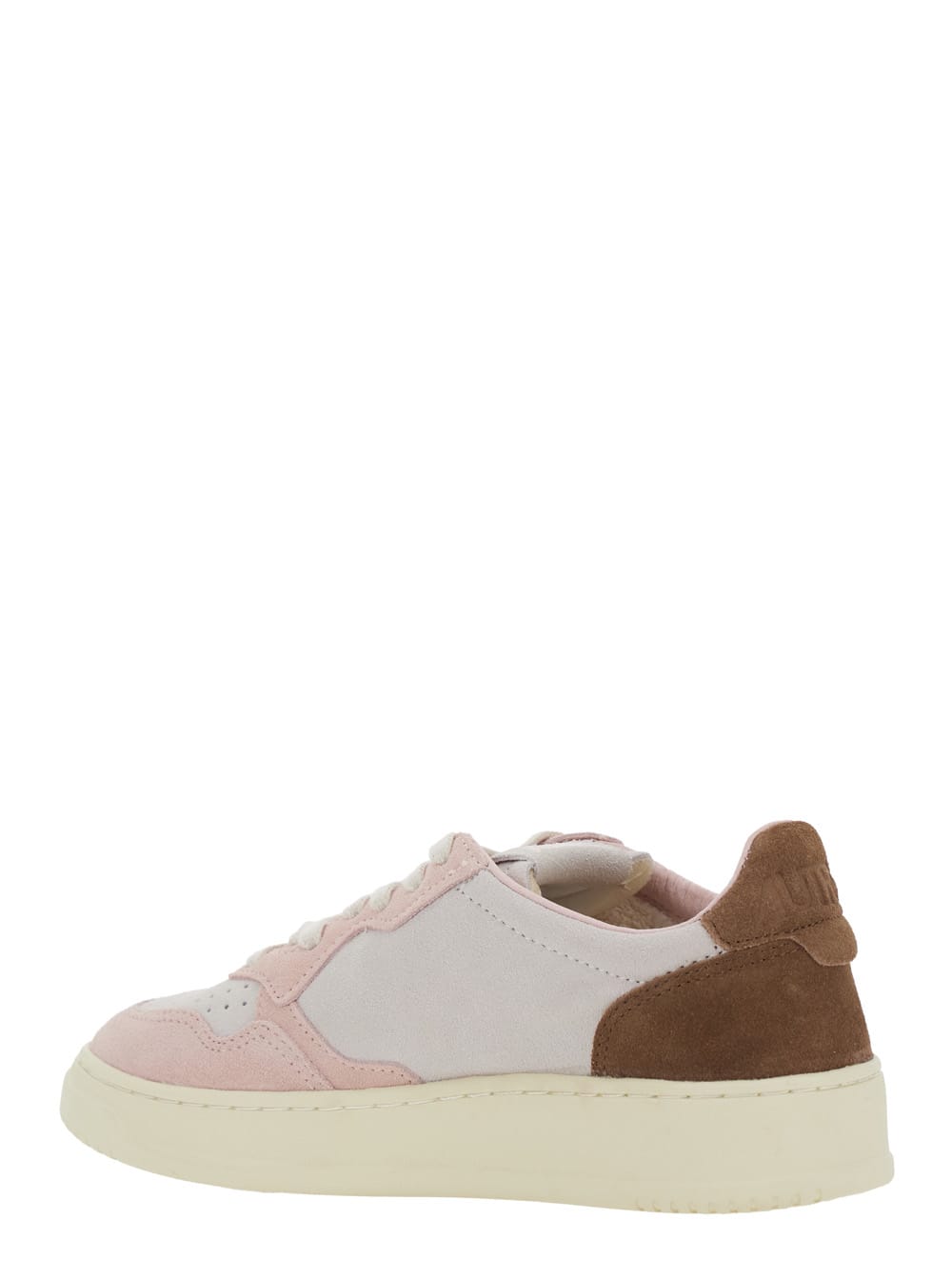 Autry Medalist Multicolor Low Top Sneakers With Logo Detail In Leather And Suede Woman In Multi