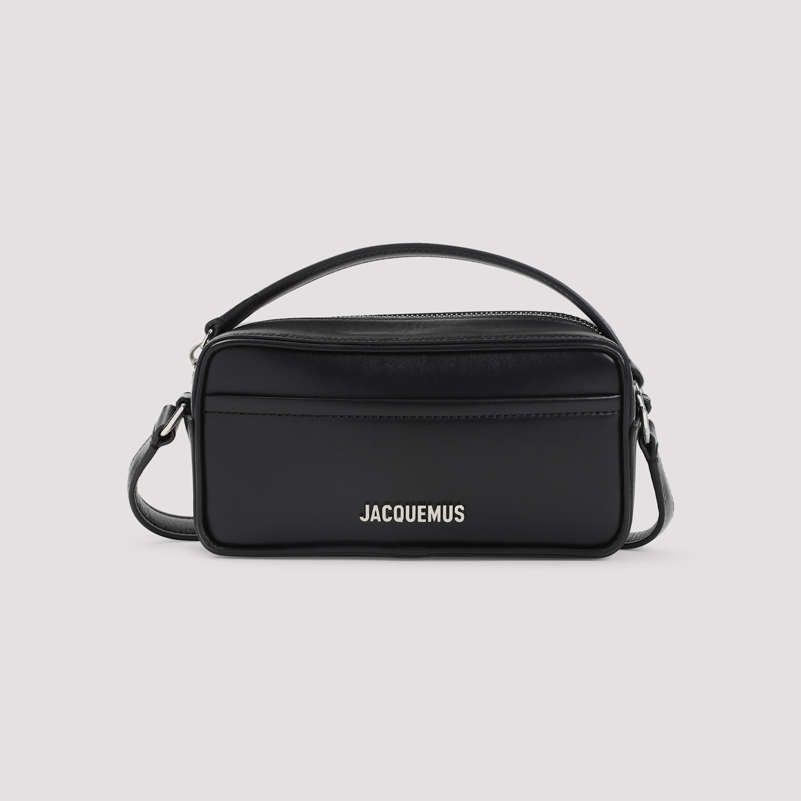Jacquemus Rectangular Top Handle Shoulder Bag In Black