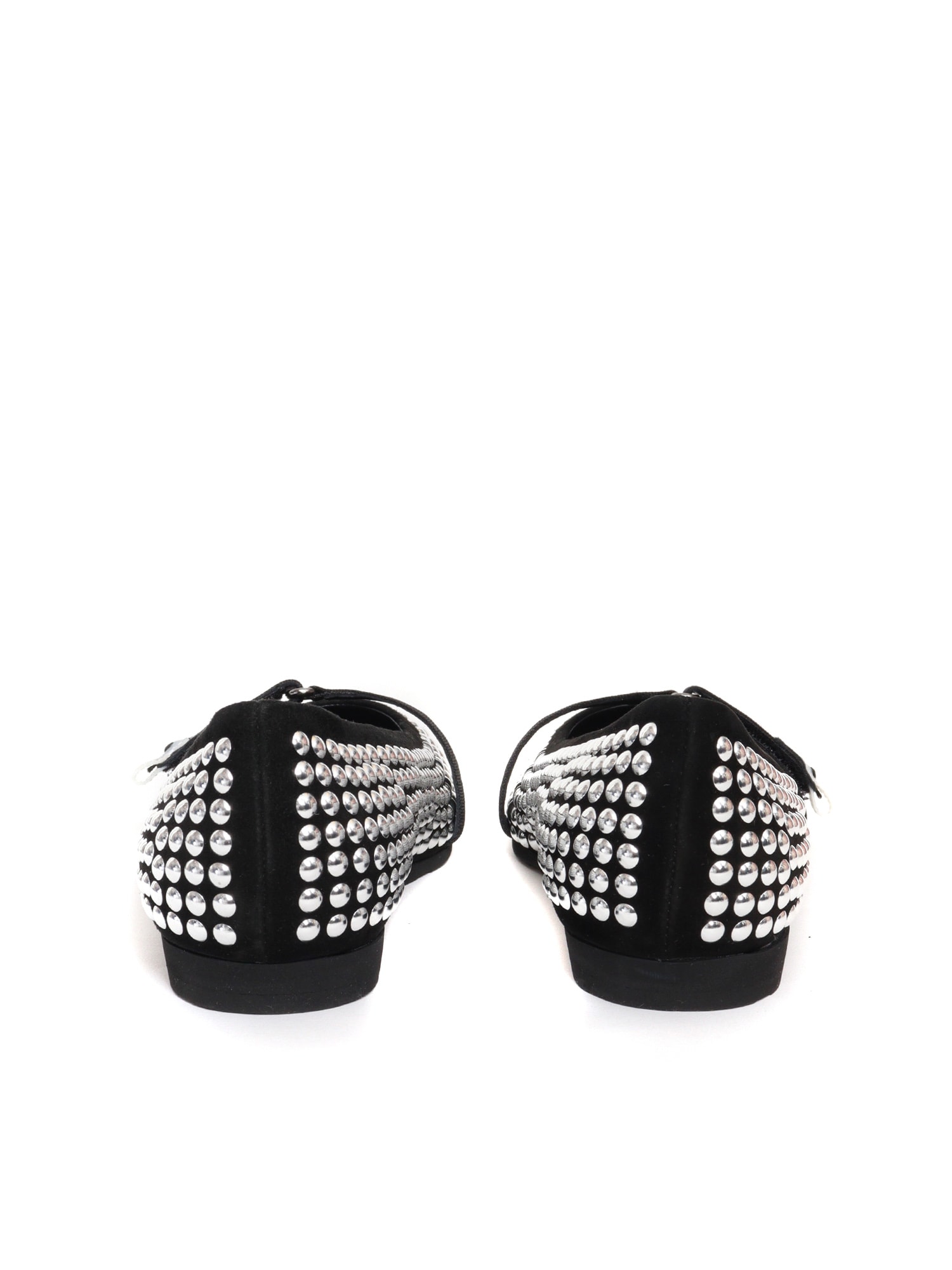 Premiata Pointed Ballerina With Studs In Black