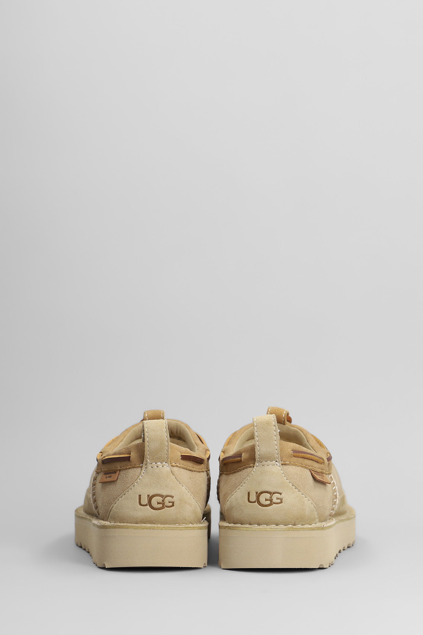 Ugg Tasman Crafted Loafers In Beige Suede In Sand