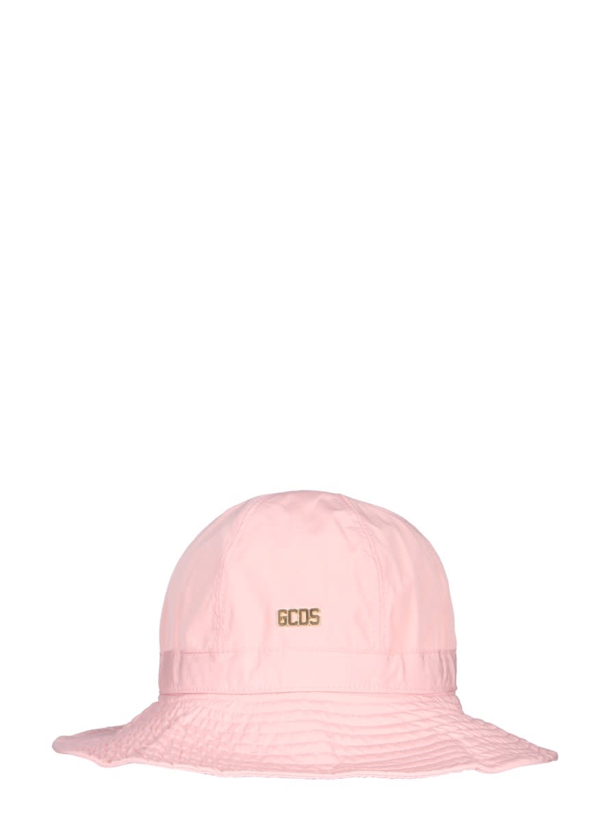 Shop Gcds Nylon Bucket Hat In Pink
