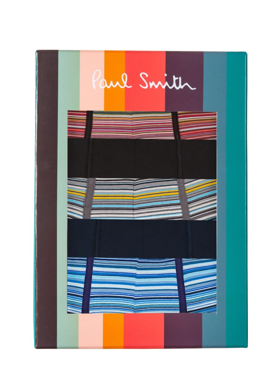 Shop Paul Smith Pack Of Five Boxer Shorts In Multicolor