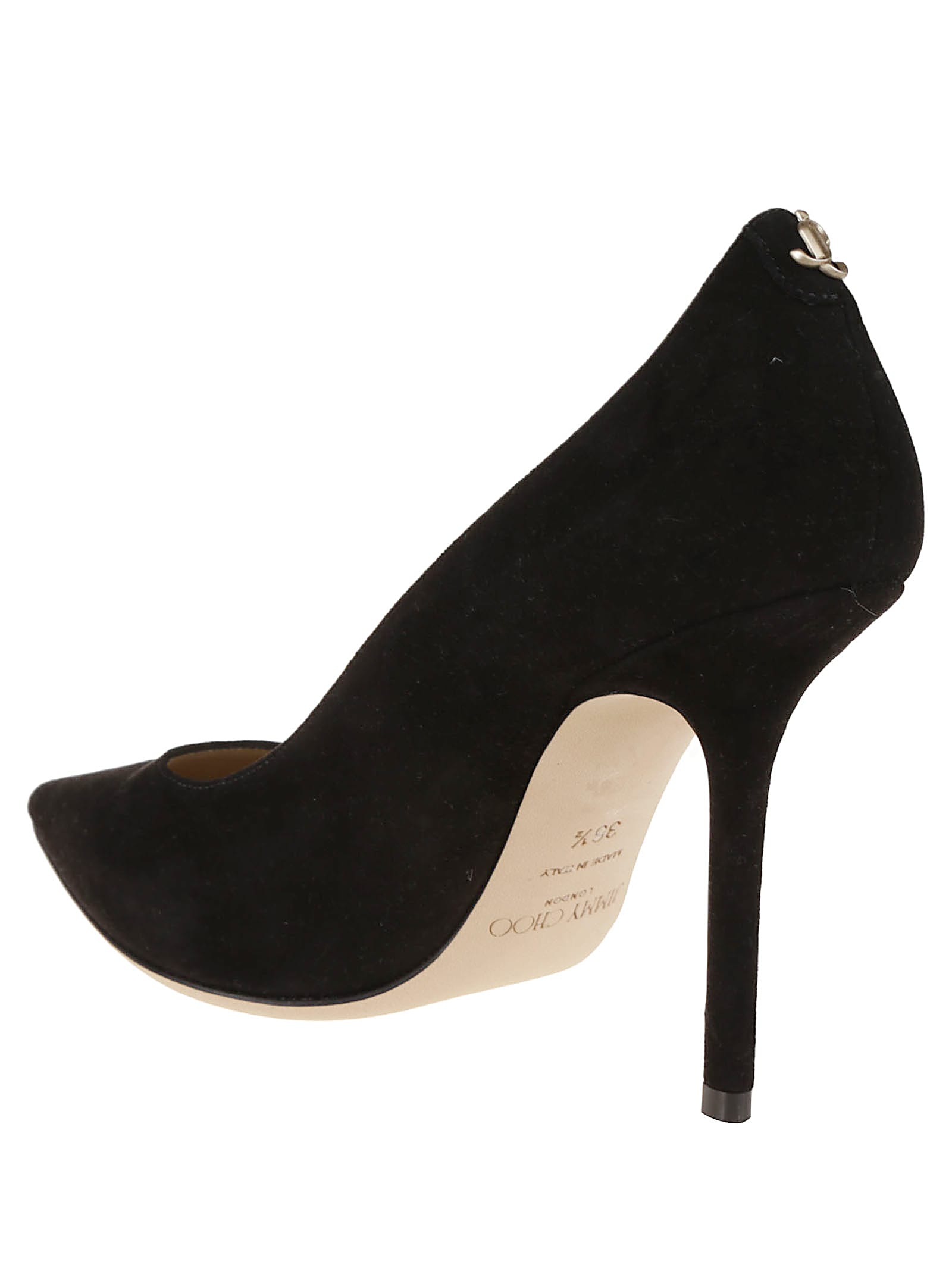 Jimmy Choo Womens Black Romy 100 Suede Courts 4.5 In Black