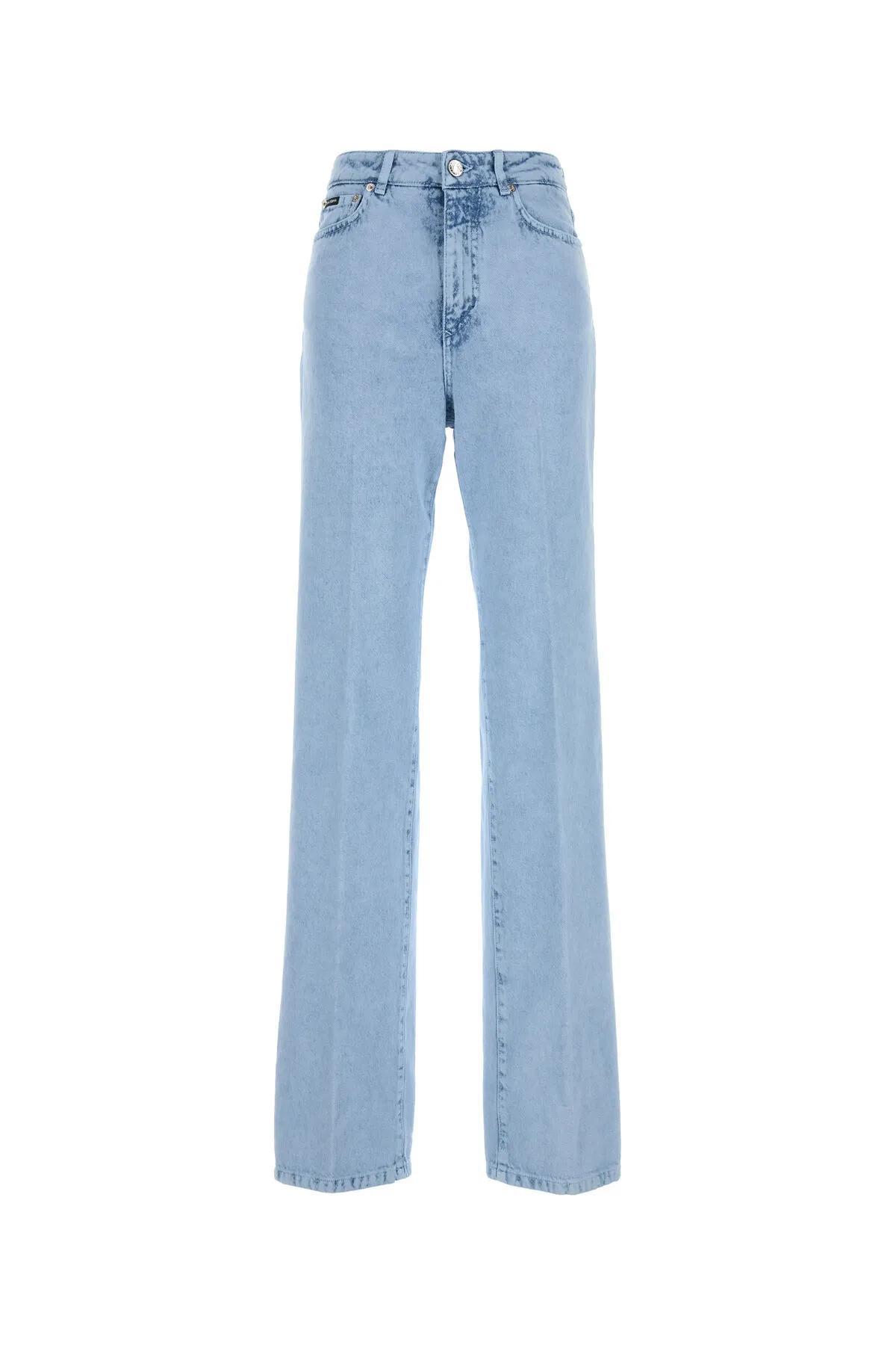 Shop Dolce & Gabbana Denim Jeans In Light Denim