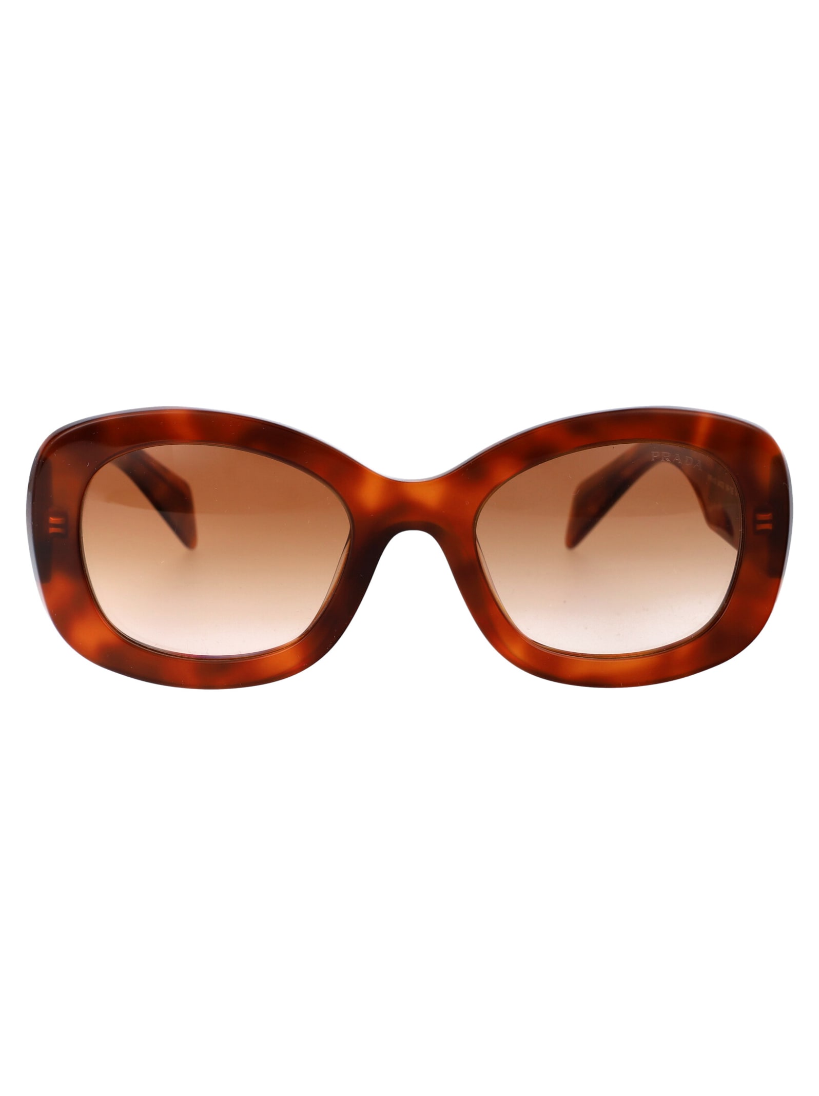 Shop Prada 0pr A13s Sunglasses In 18r70e Cognac Tortoise