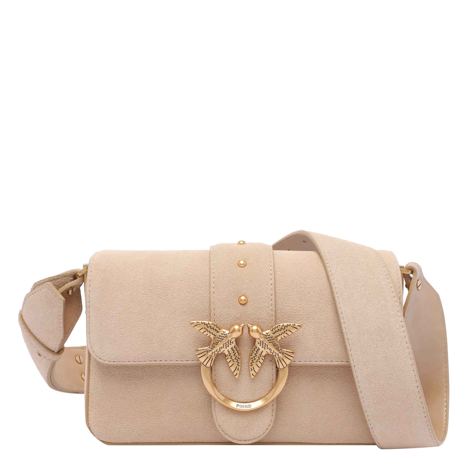 Pinko Mini Love Slouchy Shoulder Bag
