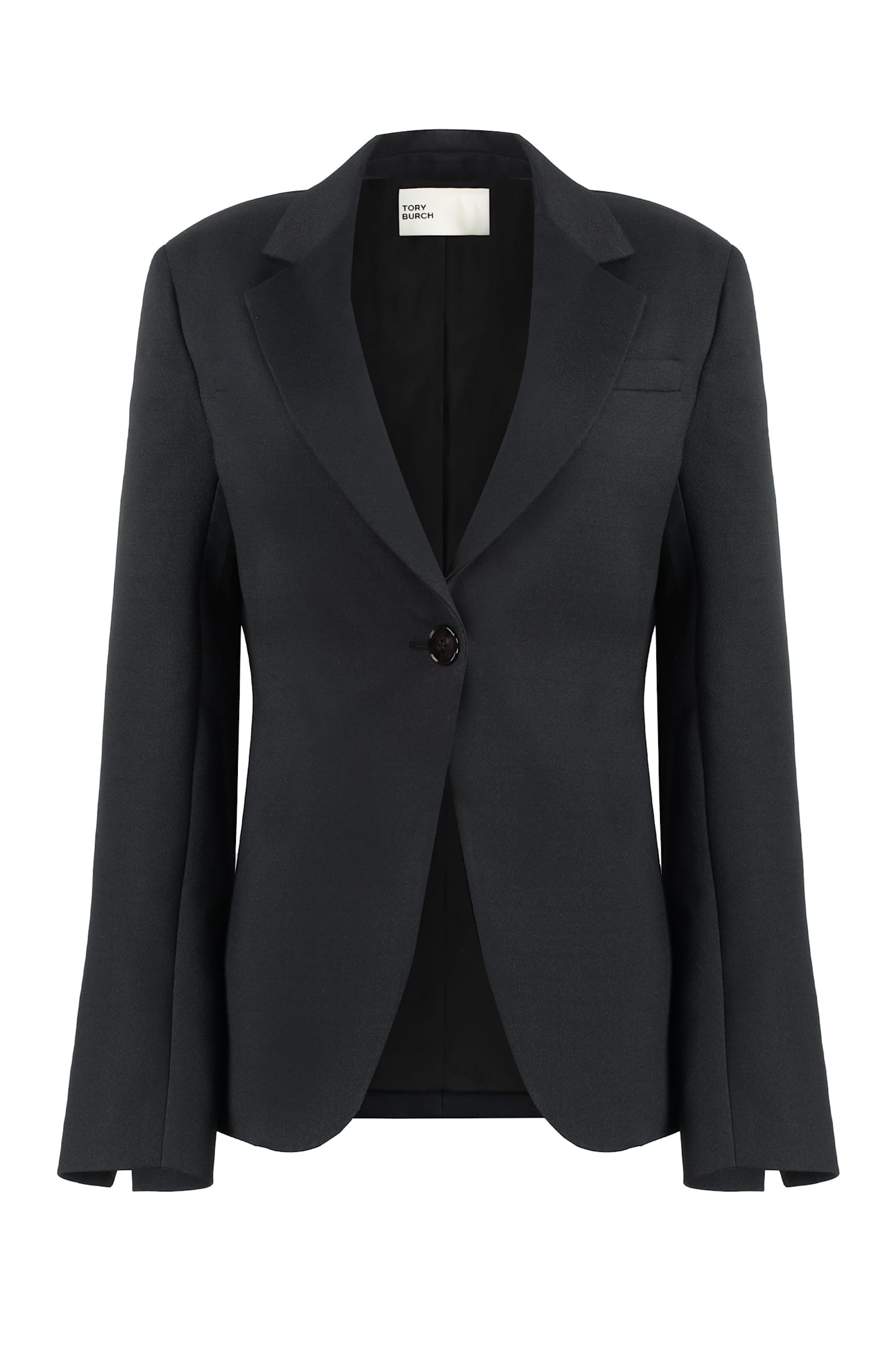 Shop Tory Burch Crepe Blazer In Black