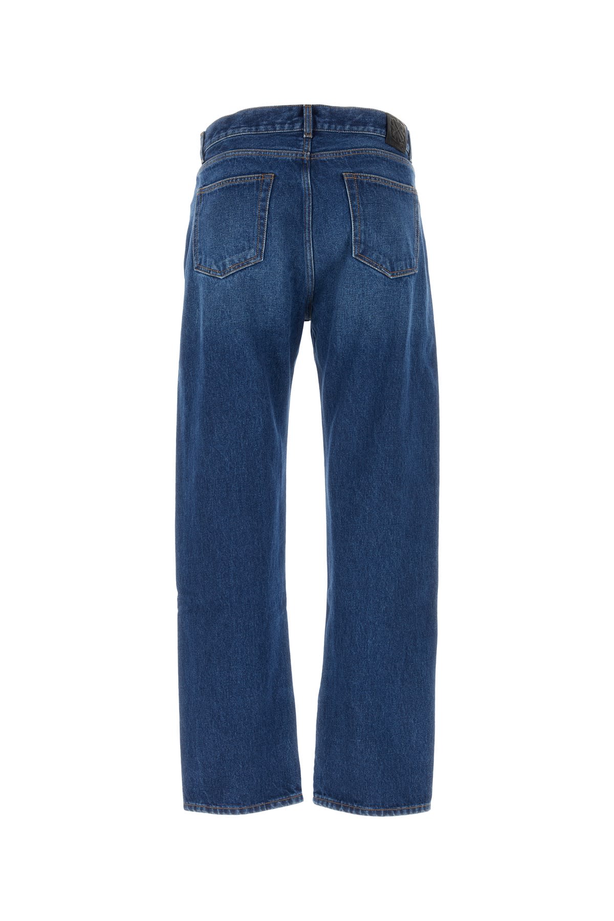 Shop Off-white Denim Jeans In Mediumblu