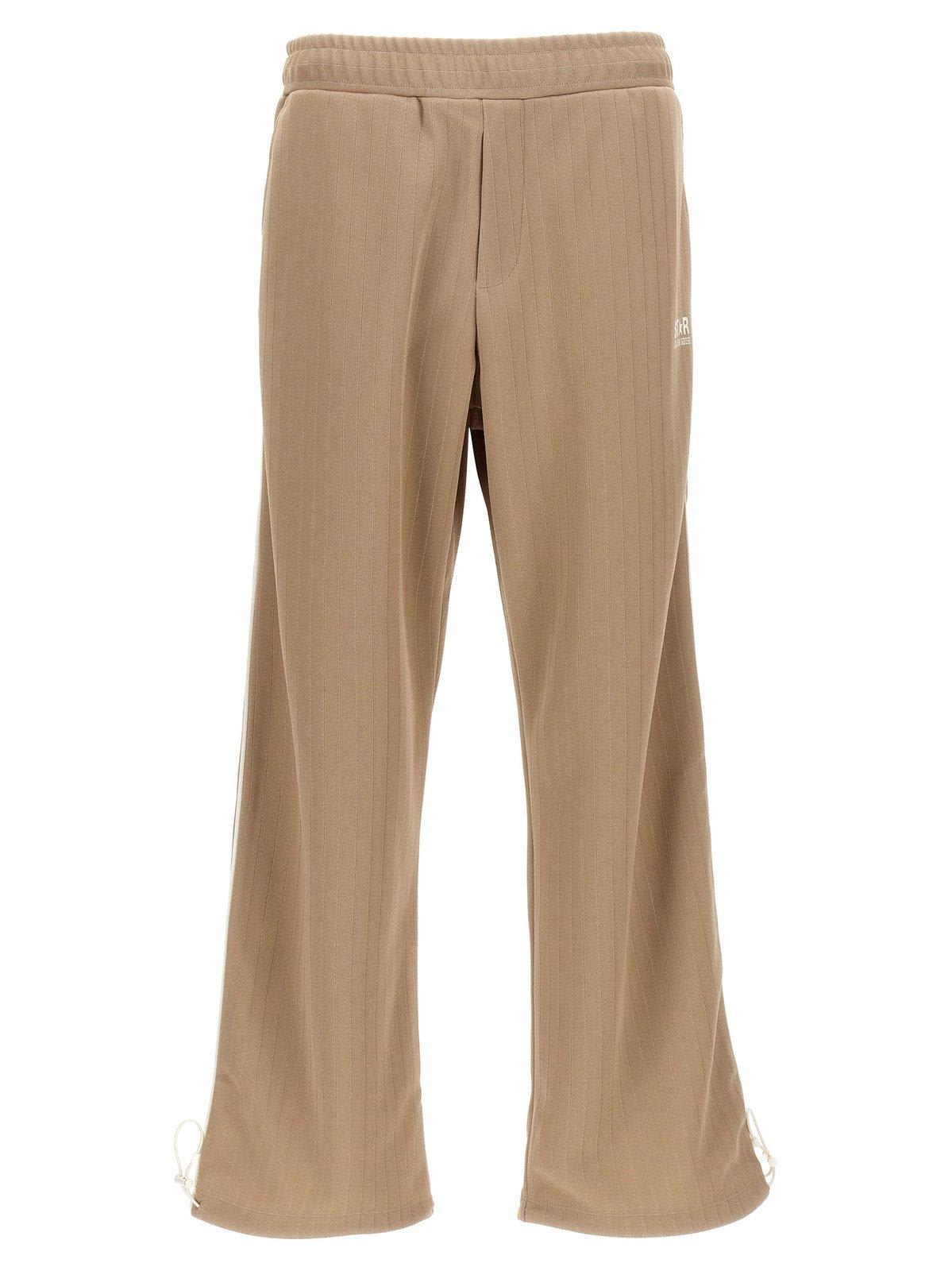 Logo Printed Straight-leg Trousers