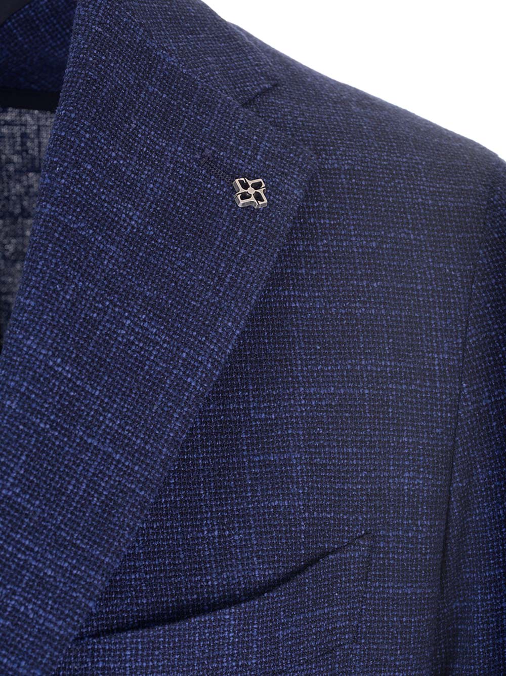 Shop Tagliatore Montecarlo Jacket In Wool And Silk In Blue