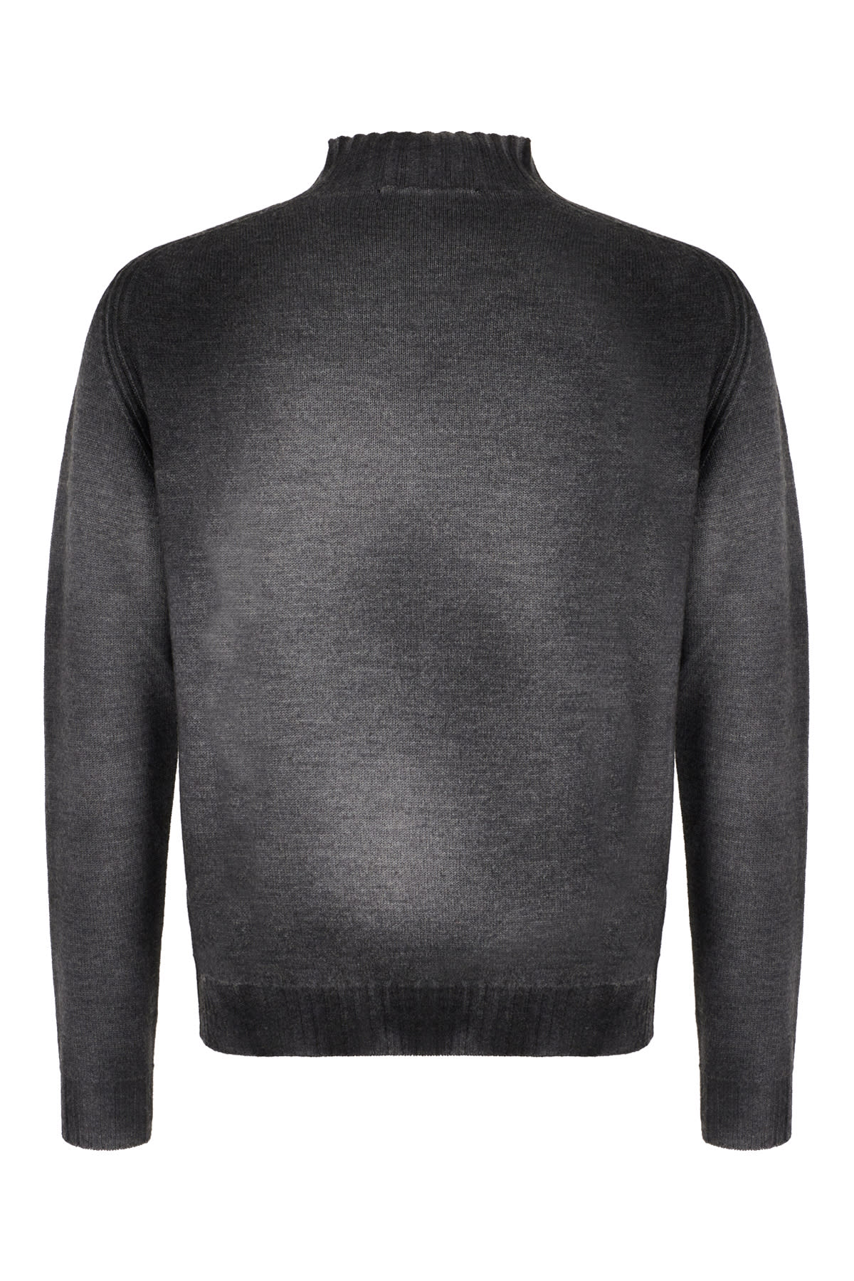 Shop Vivienne Westwood Dark Grey Wool Sean Sweater In Grey Black