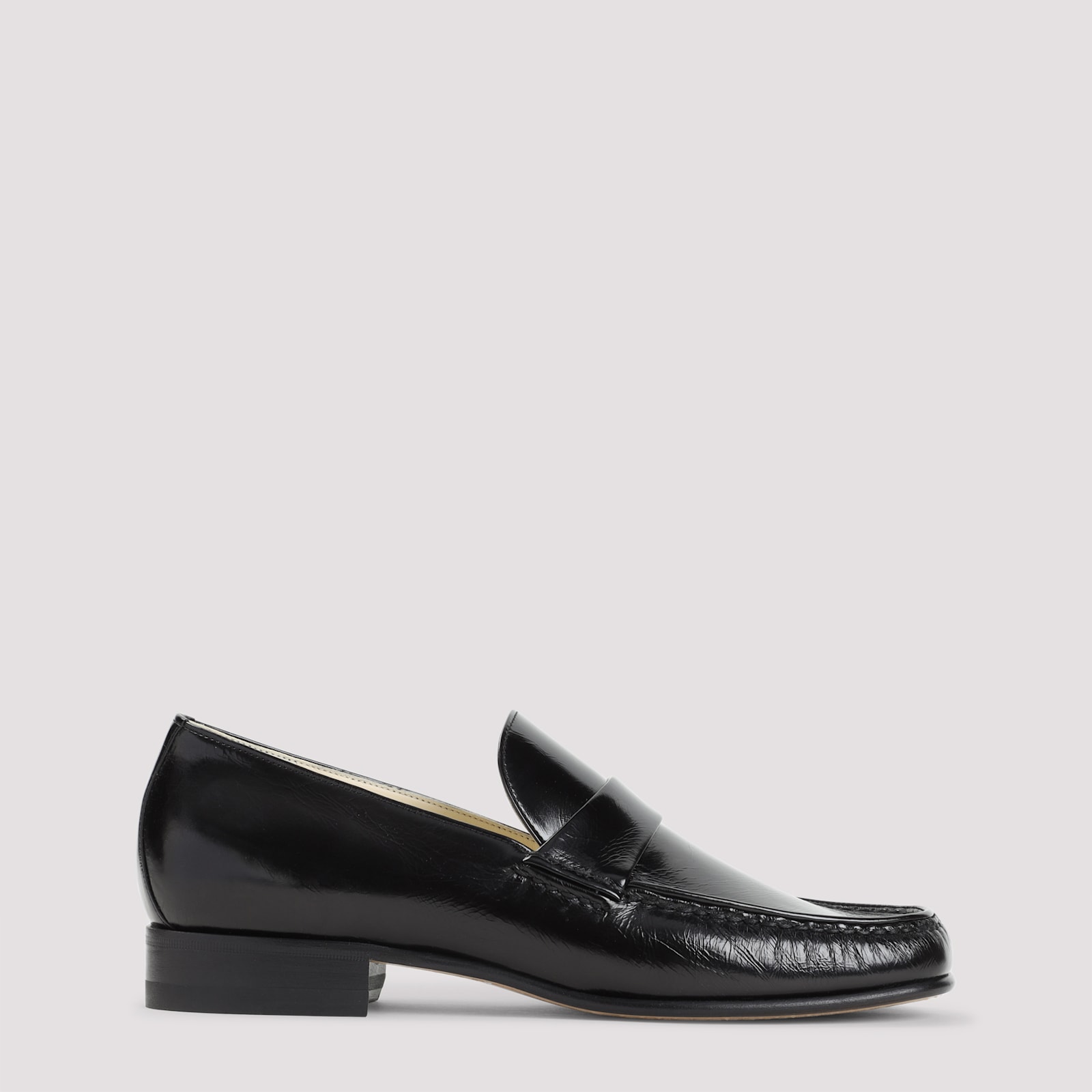 Phoebe Philo Calf Leather Loafers In Black