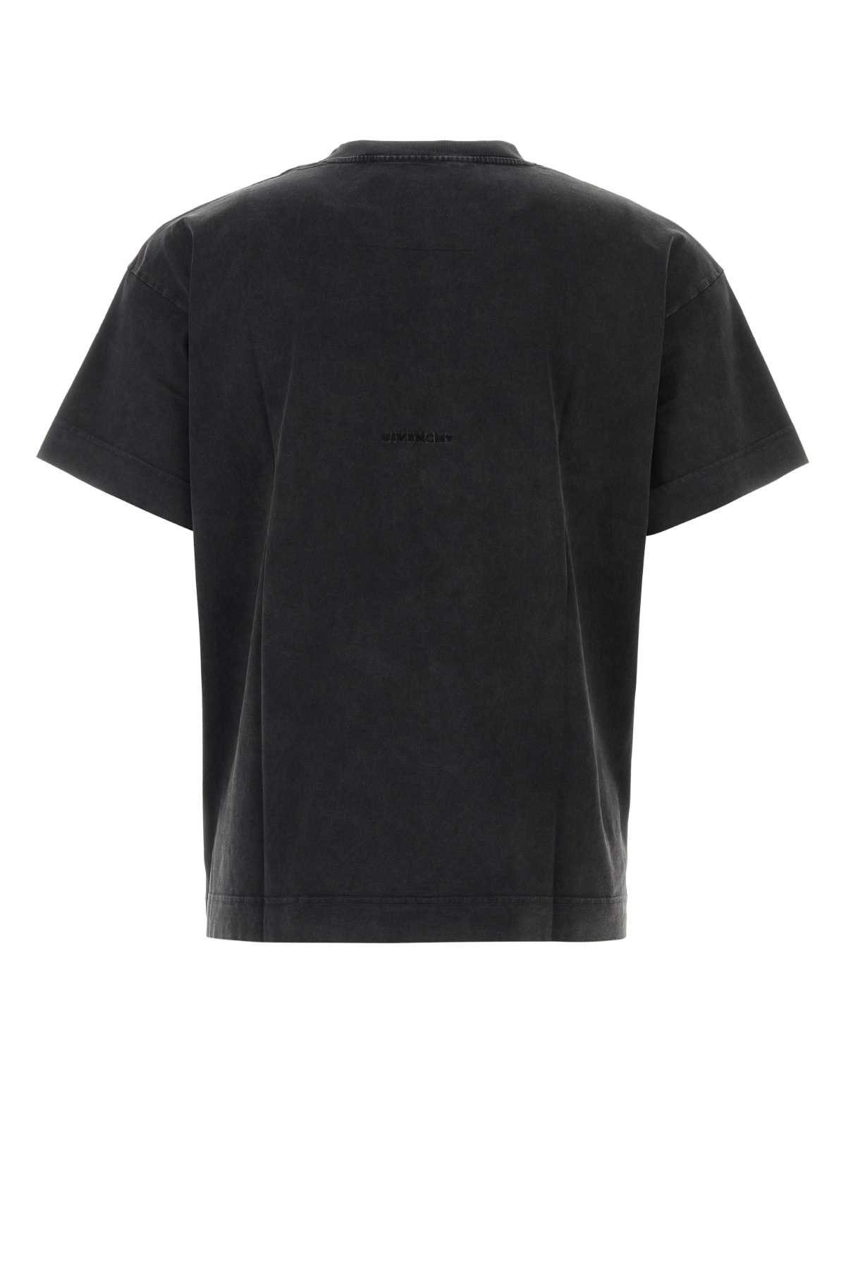 Givenchy Slate Cotton T-shirt In Fadedblack