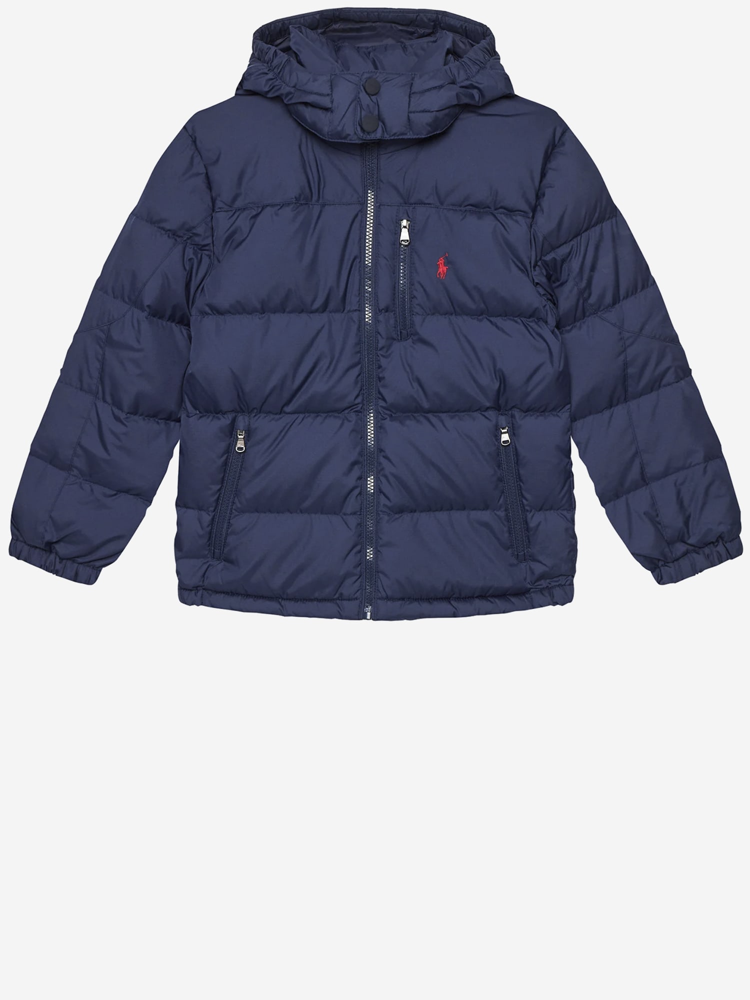 Polo Ralph Lauren Kids' Water Resistant 650 Fill Power Down Puffer Jacket With Removable Hood In Blue