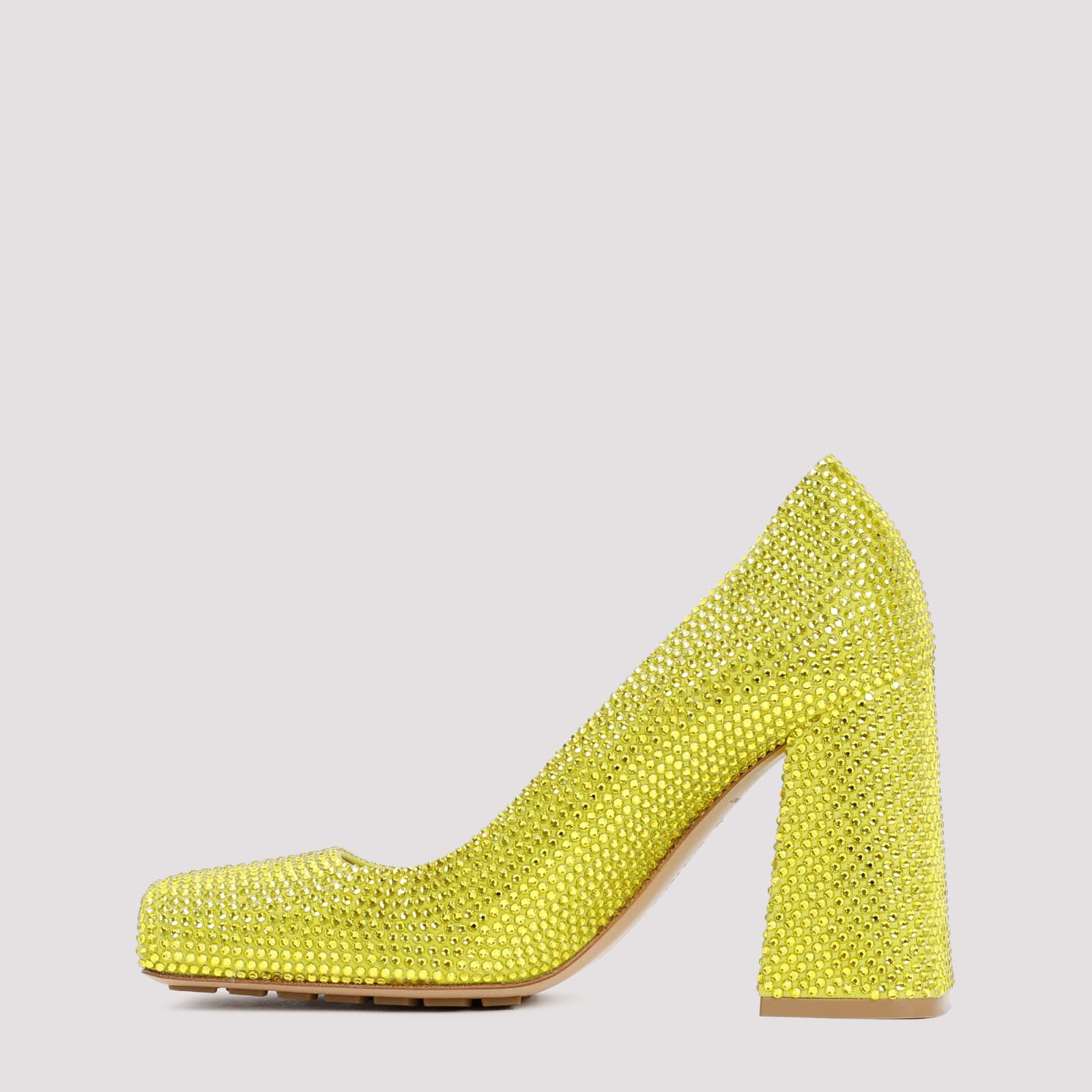 Shop Bottega Veneta Tower Pumps In Kiwi