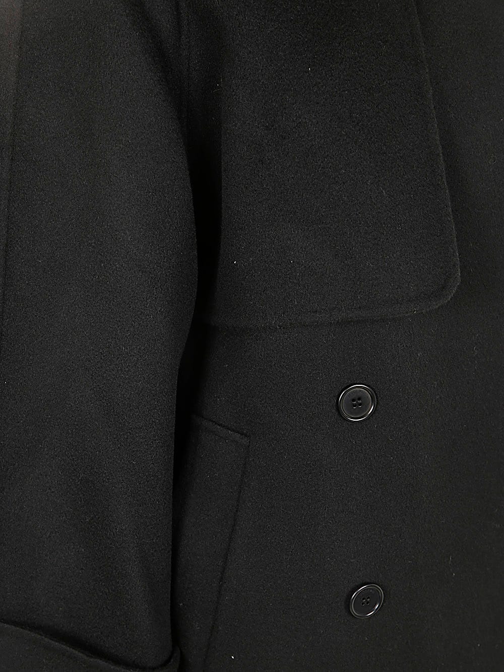 Shop Joseph Marne Coat Dbl Face Cashmere In Black